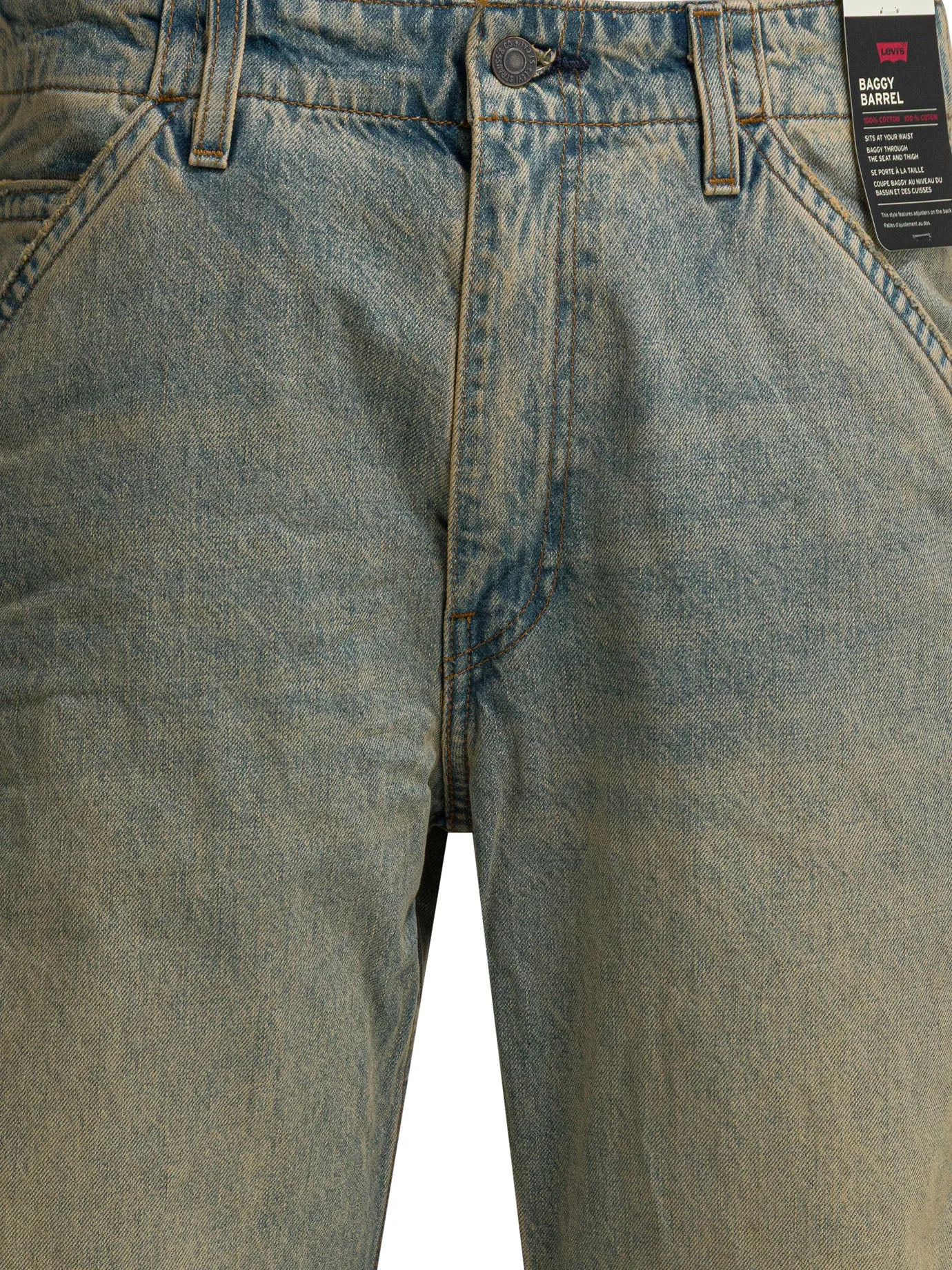 Baggy Barrel Jeans Light Blue sold by Wanan Luxury product image thumbnail 3