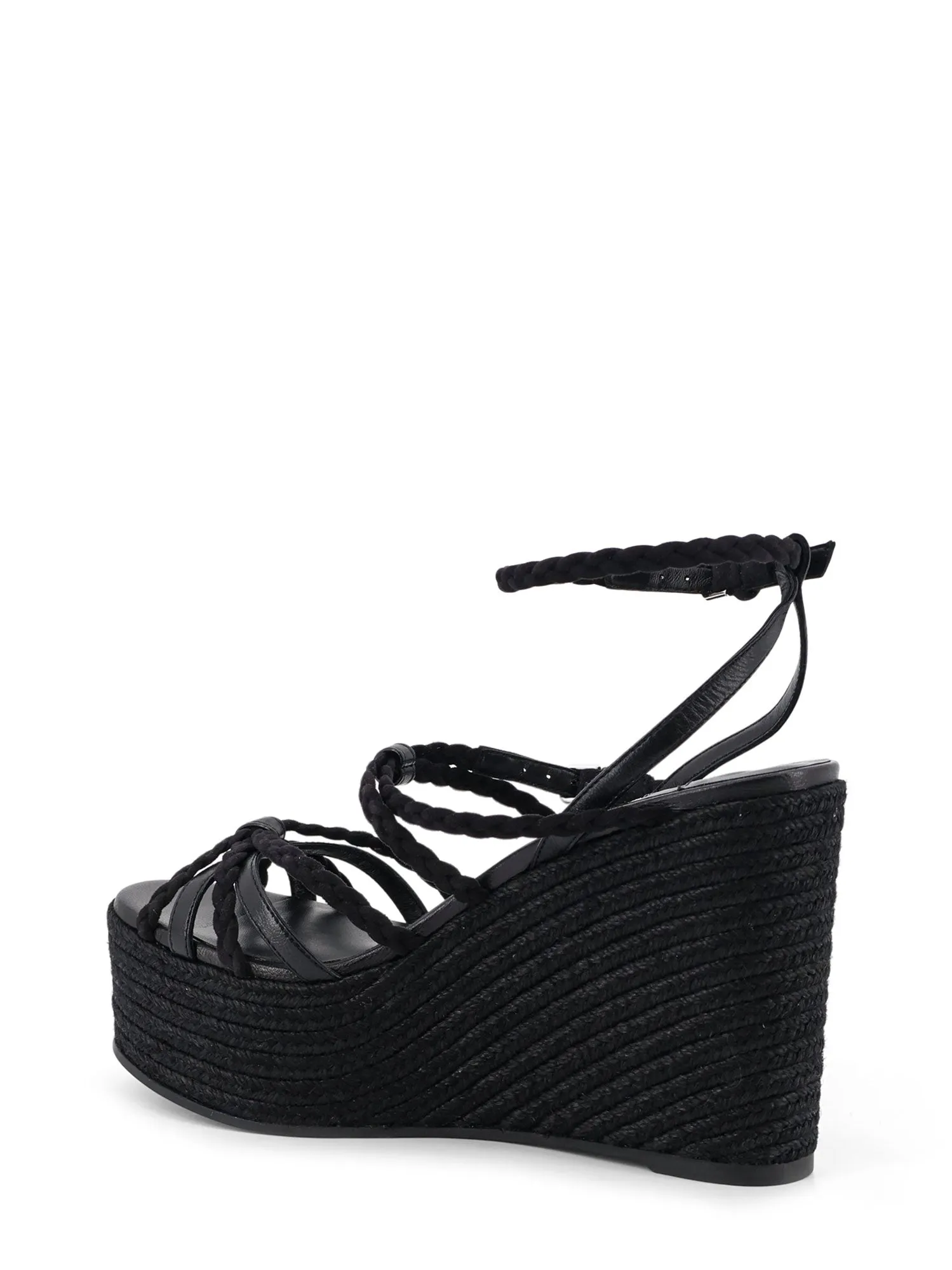 Nyra Leather And Raffia Sandals sold by Wanan Luxury product image thumbnail 3