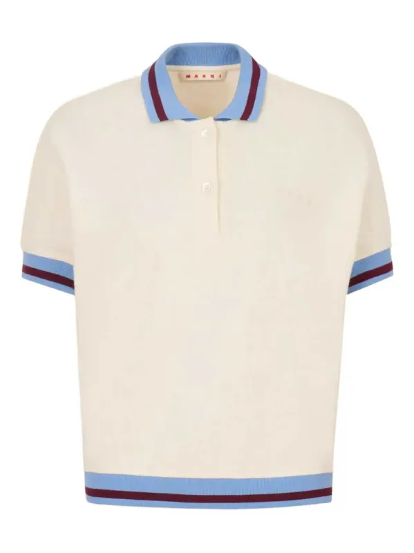 Polo Shirt With Striped Detail made by Marni