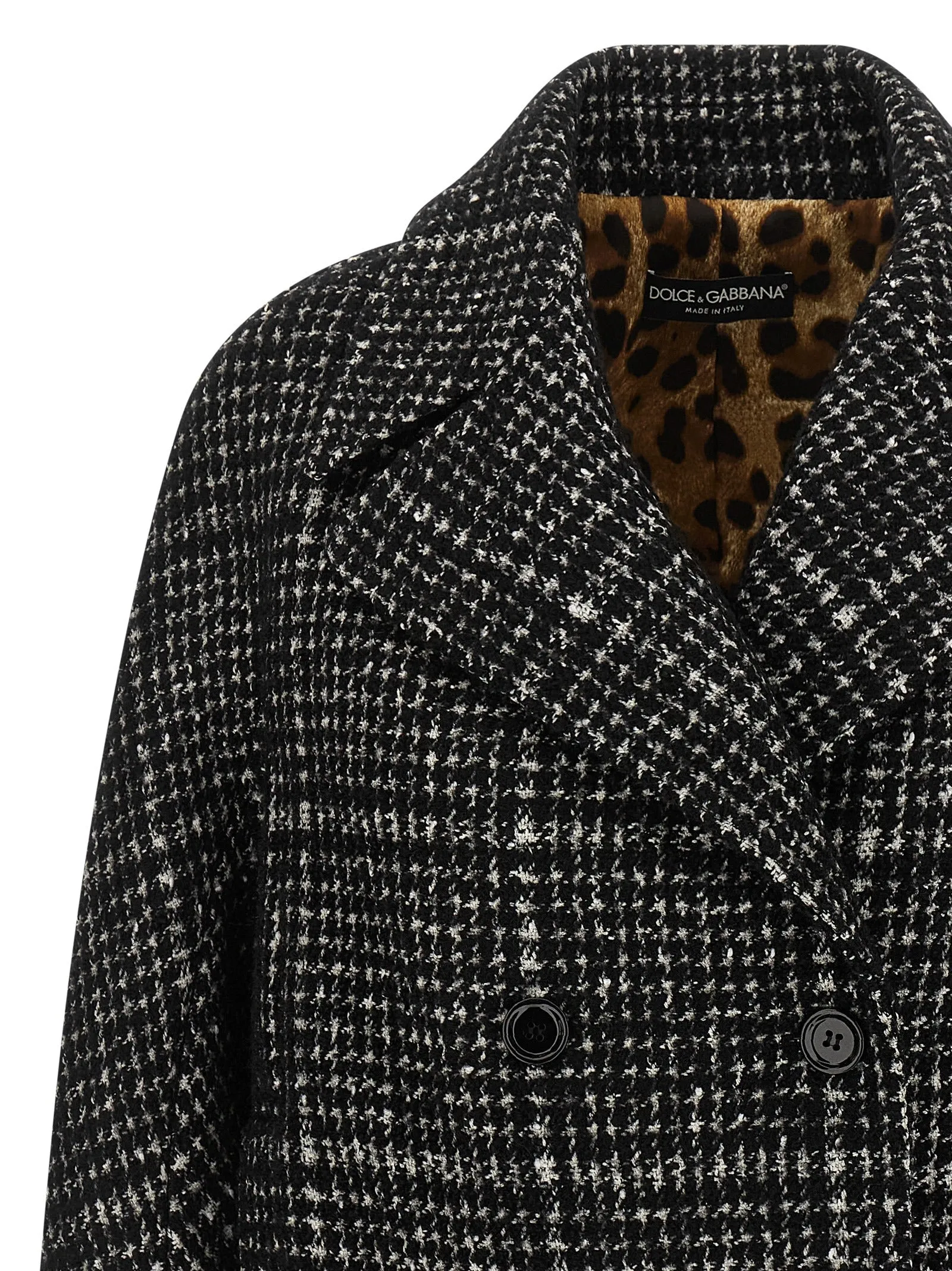Houndstooth Coat Coats And Trench Coats White/Black sold by Wanan Luxury product image thumbnail 3