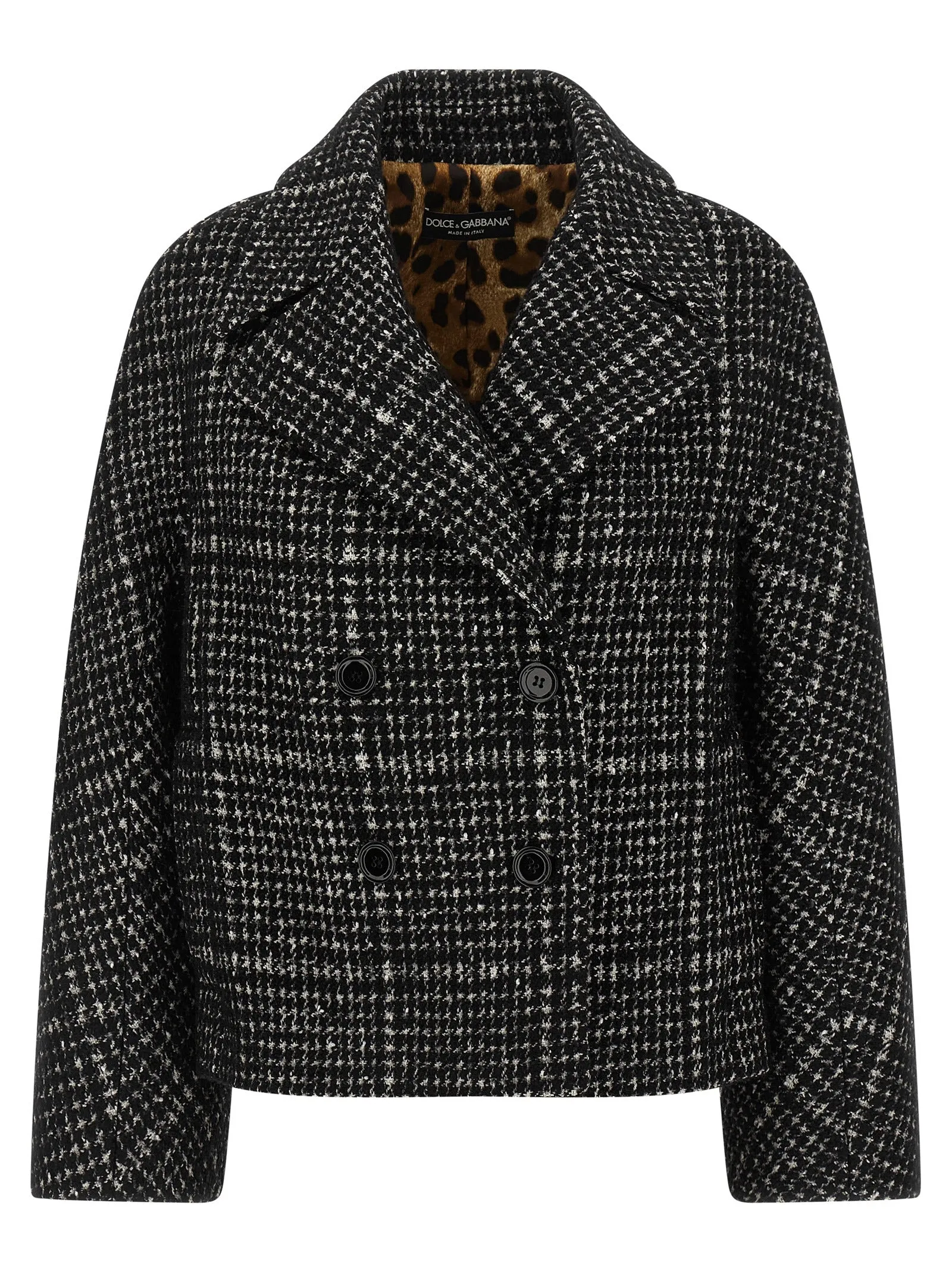 Houndstooth Coat Coats And Trench Coats White/Black sold by Wanan Luxury