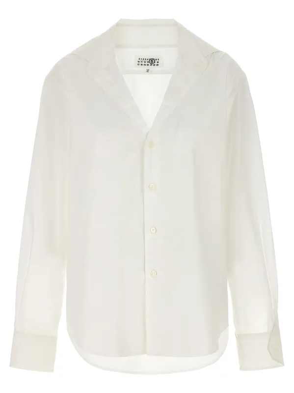 V-Neck Shirt Shirt And Blouse White made by Maison Margiela