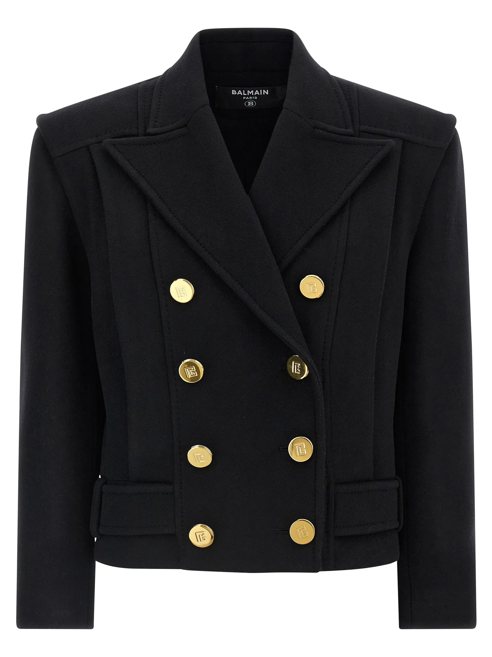 Double-Breasted Coat Coats And Trench Coats Black sold by Wanan Luxury