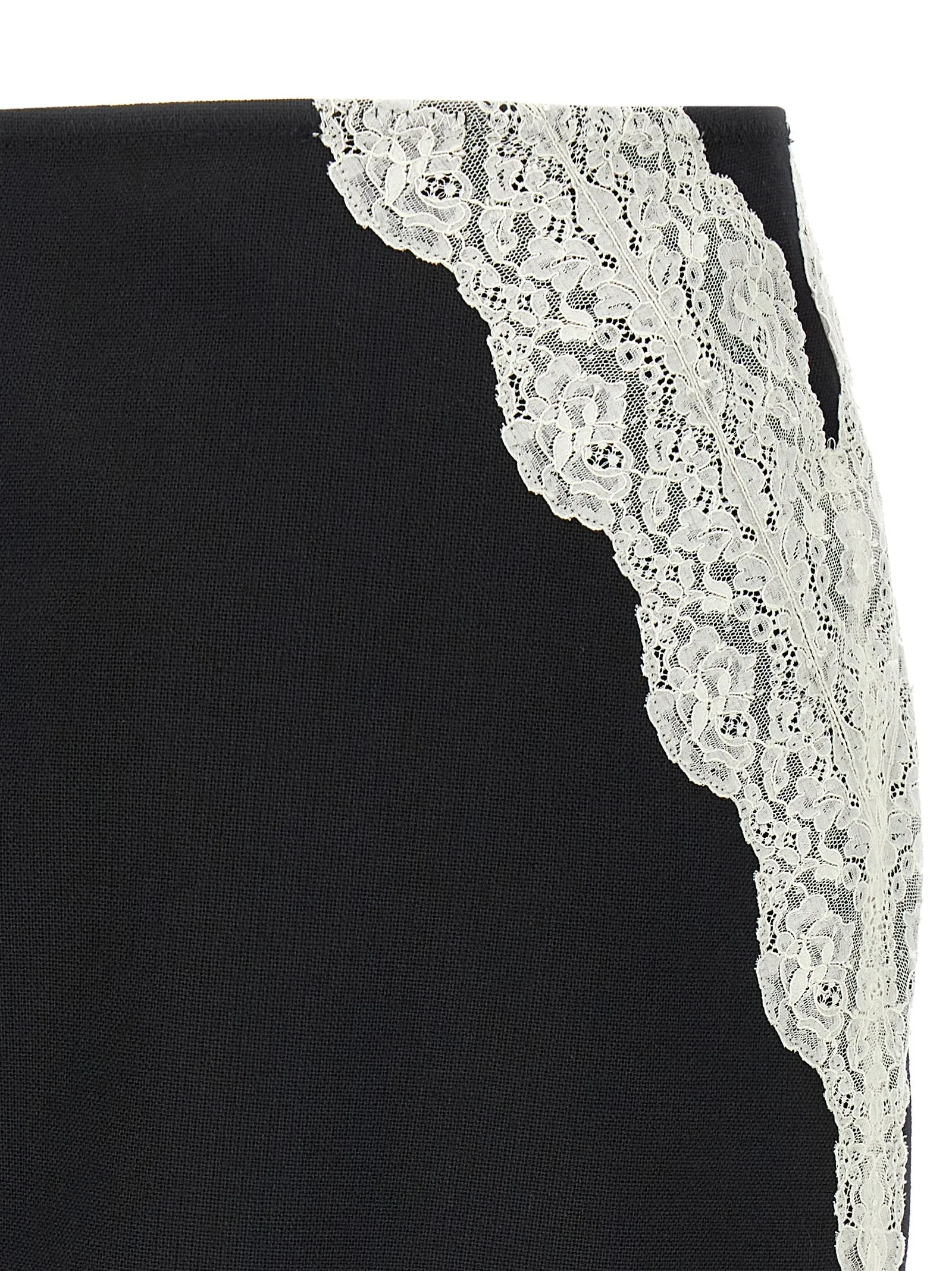 Organza Lace Wool Skirt Skirts White/Black sold by Wanan Luxury product image thumbnail 4