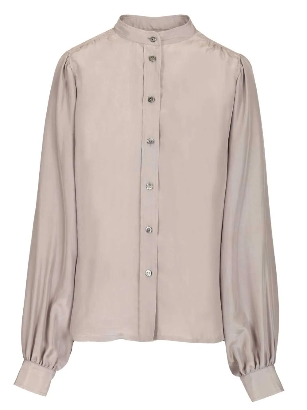 Silk Shirt Shirts Grey sold by Wanan Luxury
