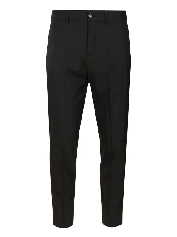 Wool Trousers Black made by Wanan Luxury