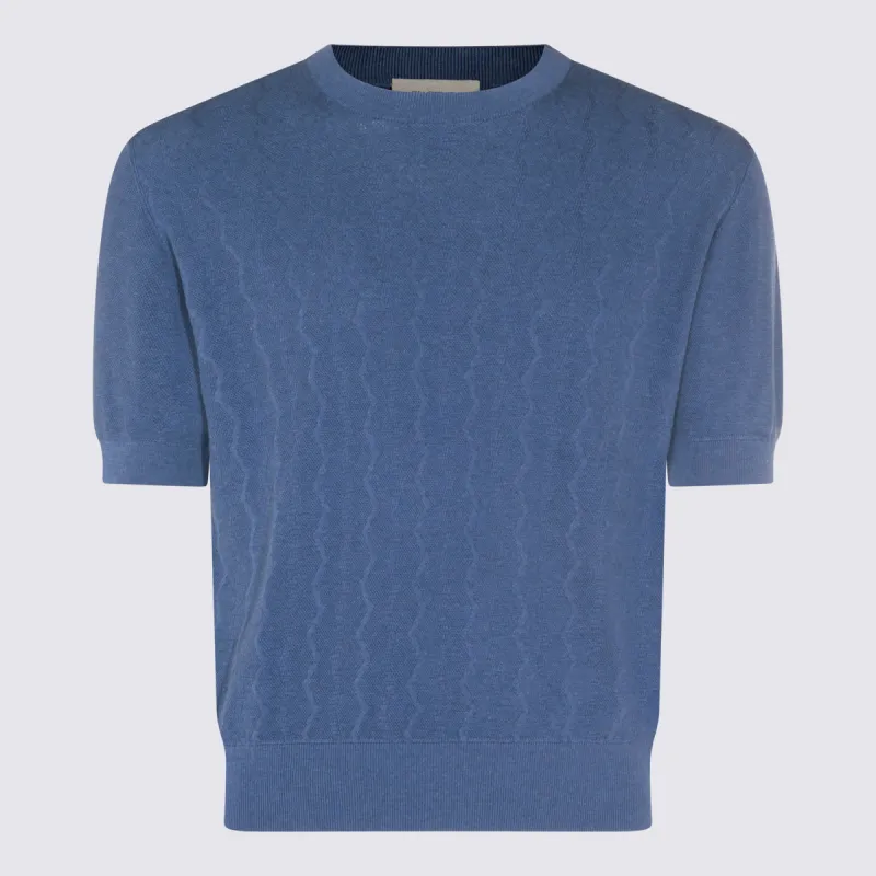 T-Shirts And Polos Blu E Verdi made by Wanan Luxury