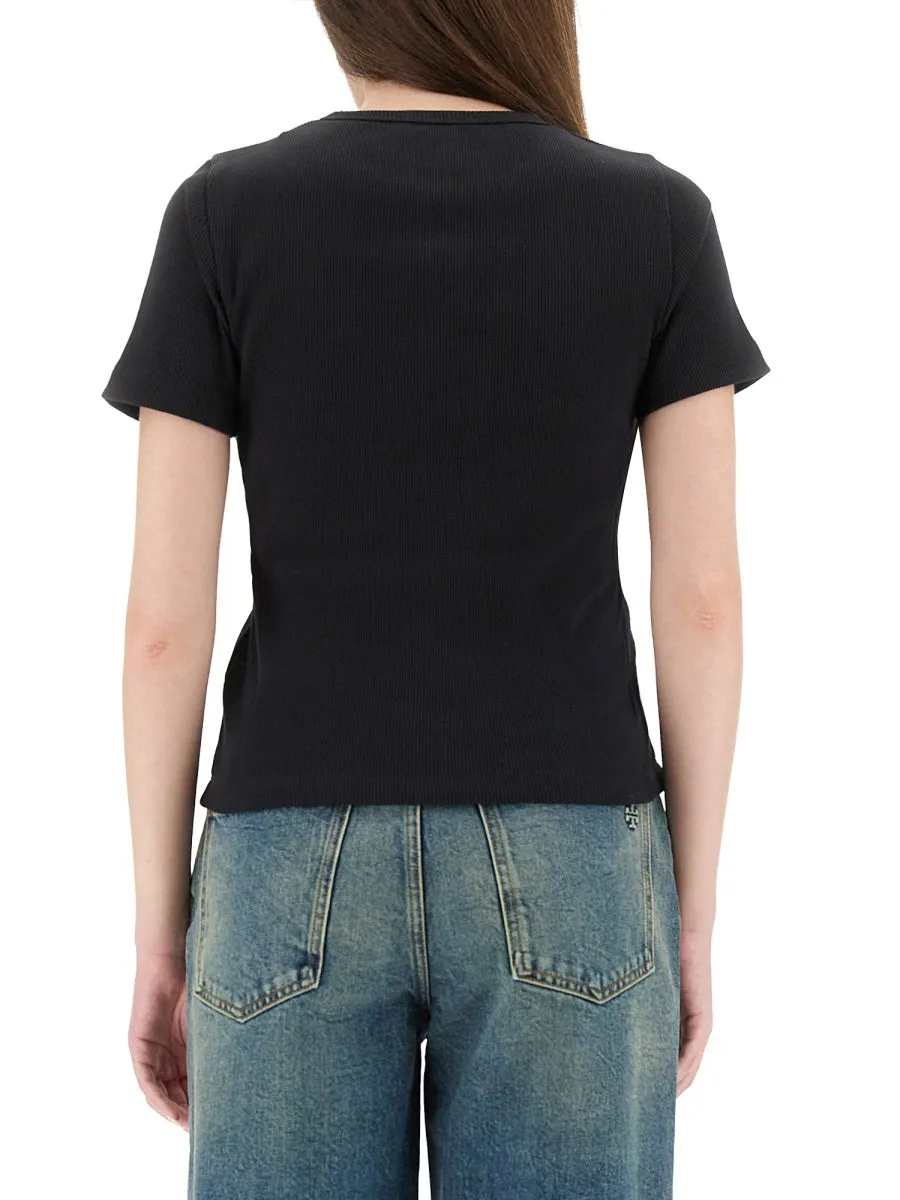 Ribbed Cotton T-Shirt sold by Wanan Luxury product image thumbnail 3