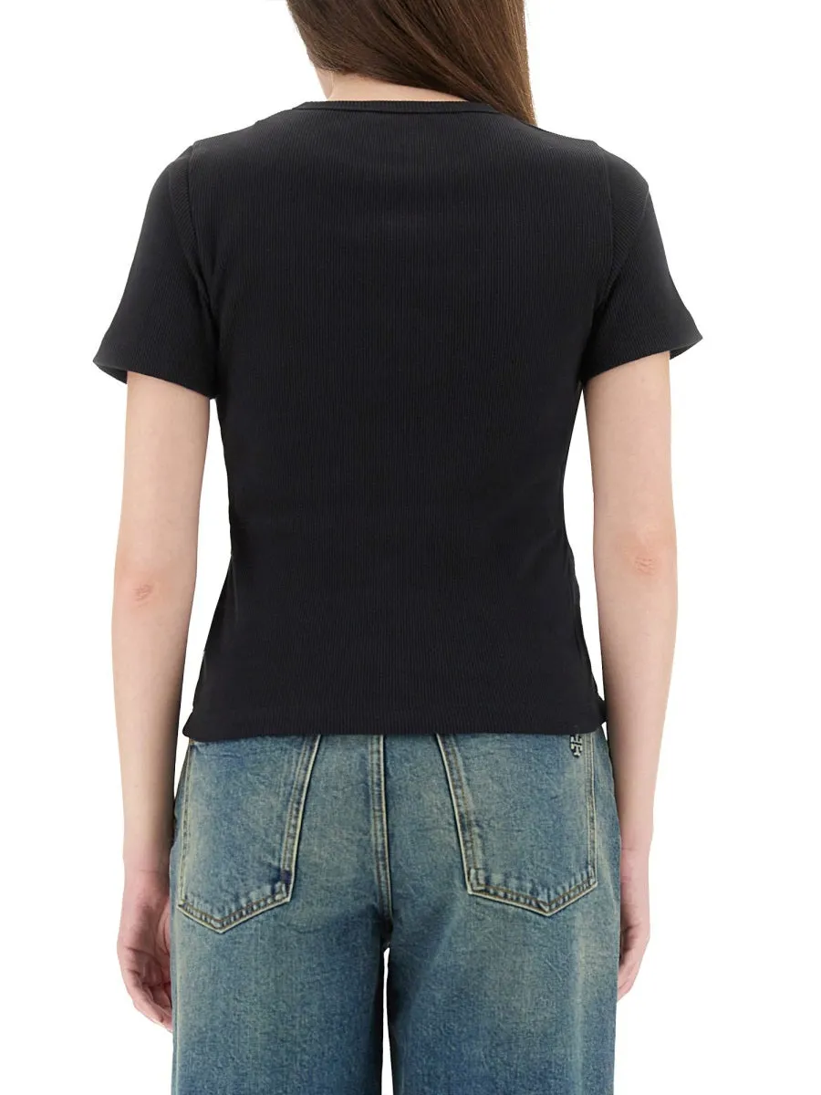 Ribbed Cotton T-Shirt sold by Wanan Luxury product image thumbnail 5