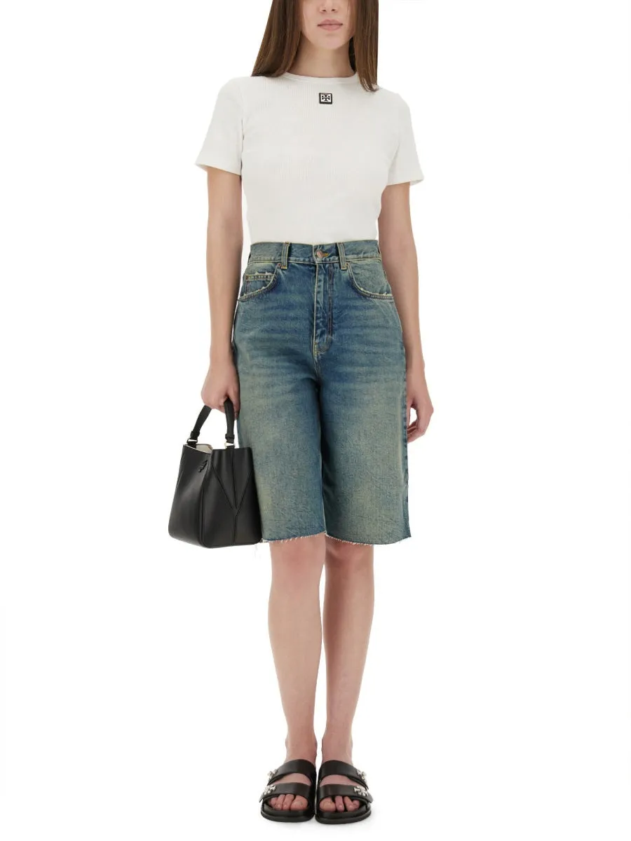 Ribbed Cotton T-Shirt sold by Wanan Luxury product image thumbnail 2