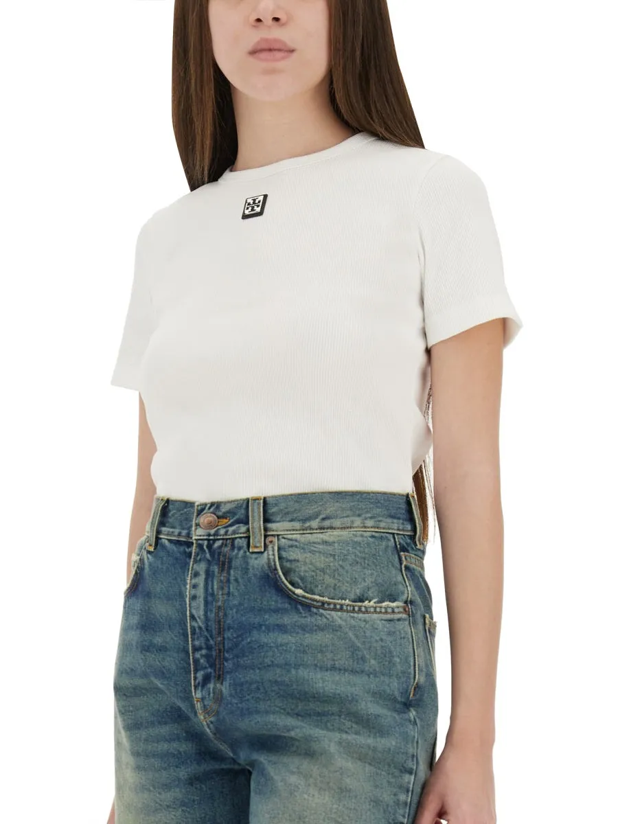 Ribbed Cotton T-Shirt sold by Wanan Luxury product image thumbnail 4