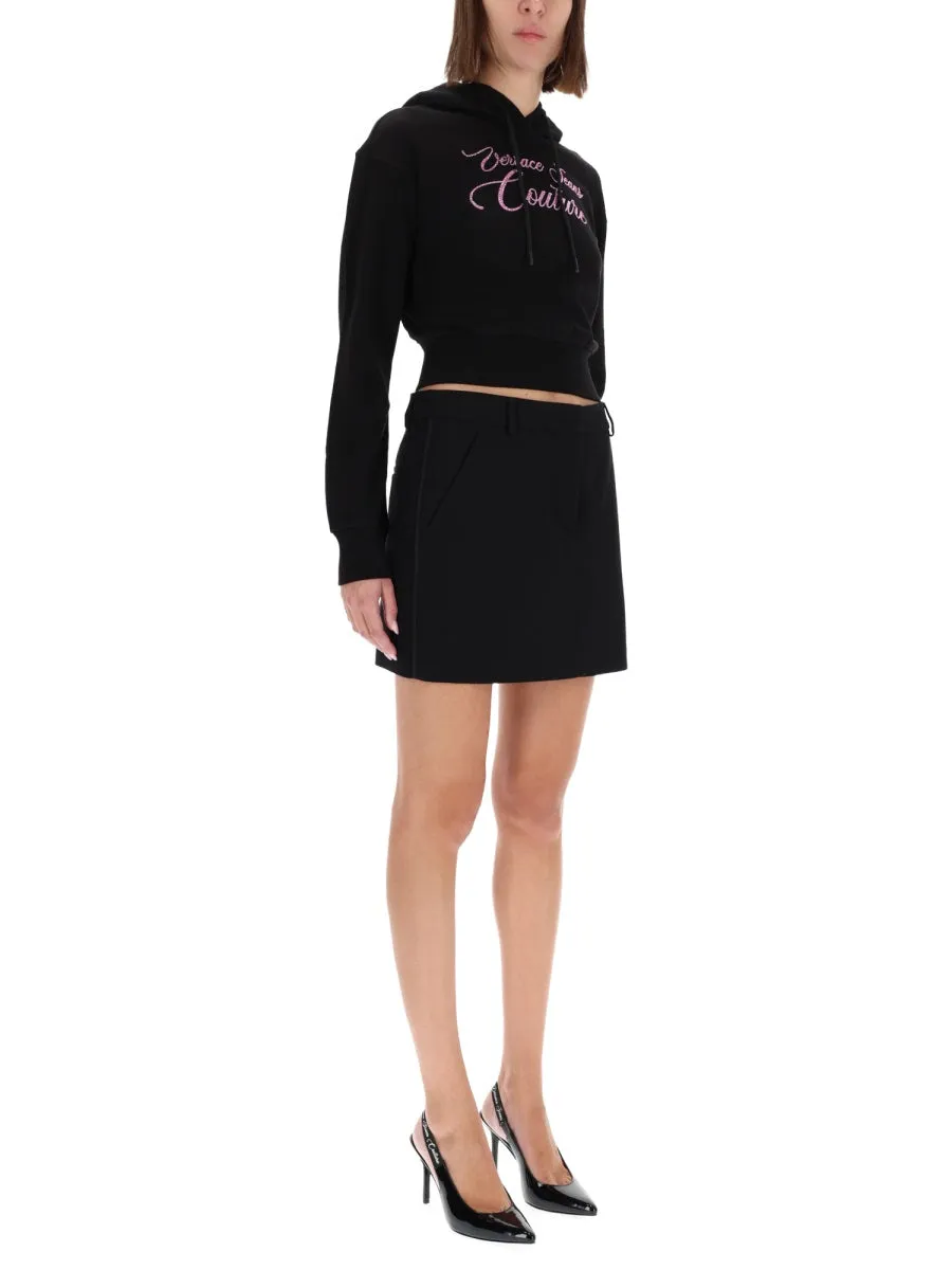 Cropped Sweatshirt With Logo sold by Wanan Luxury product image thumbnail 2