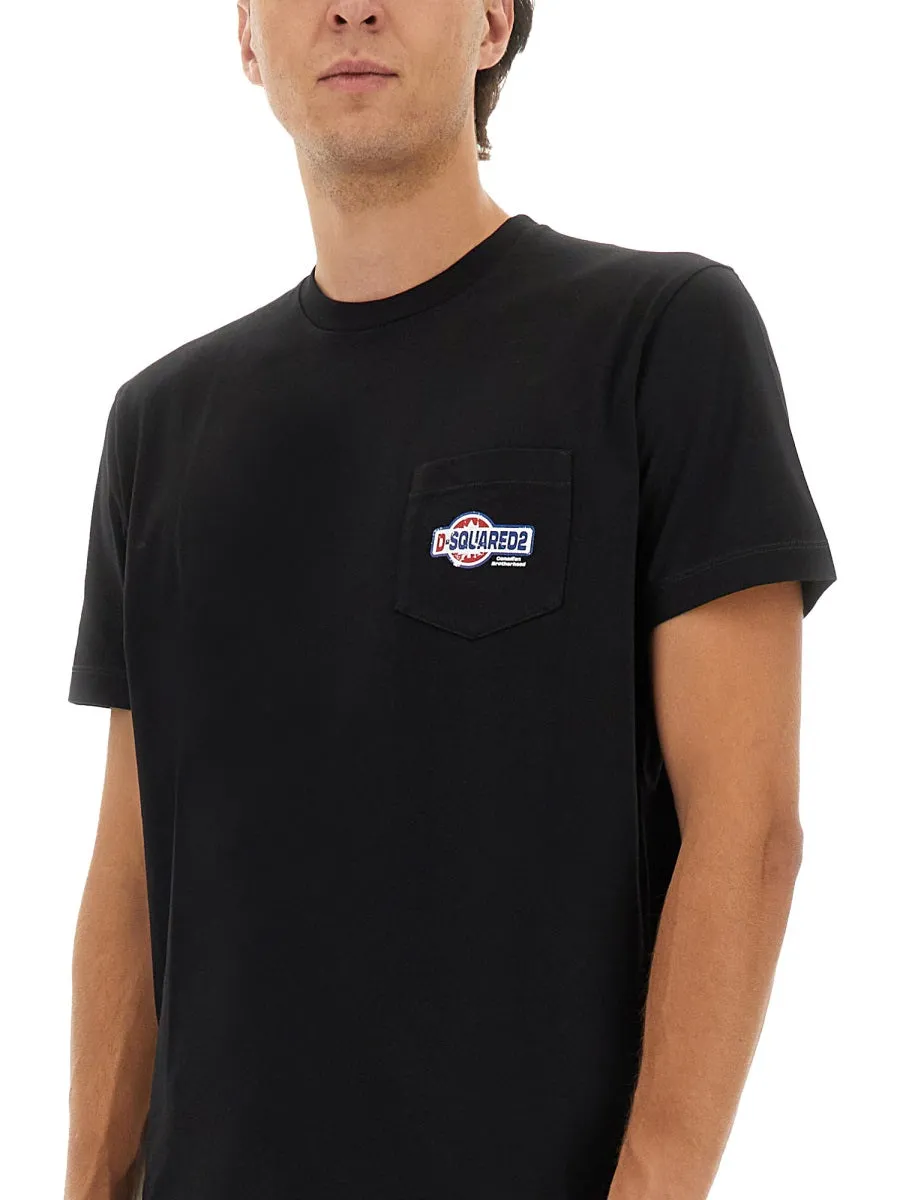 T-Shirt With Pocket And Logo sold by Wanan Luxury product image thumbnail 4