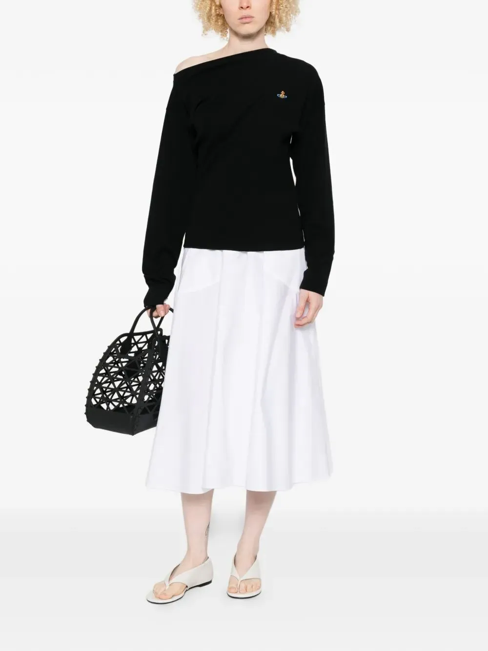 Ls Hebo Asymmetric Neck Top sold by Wanan Luxury product image thumbnail 5