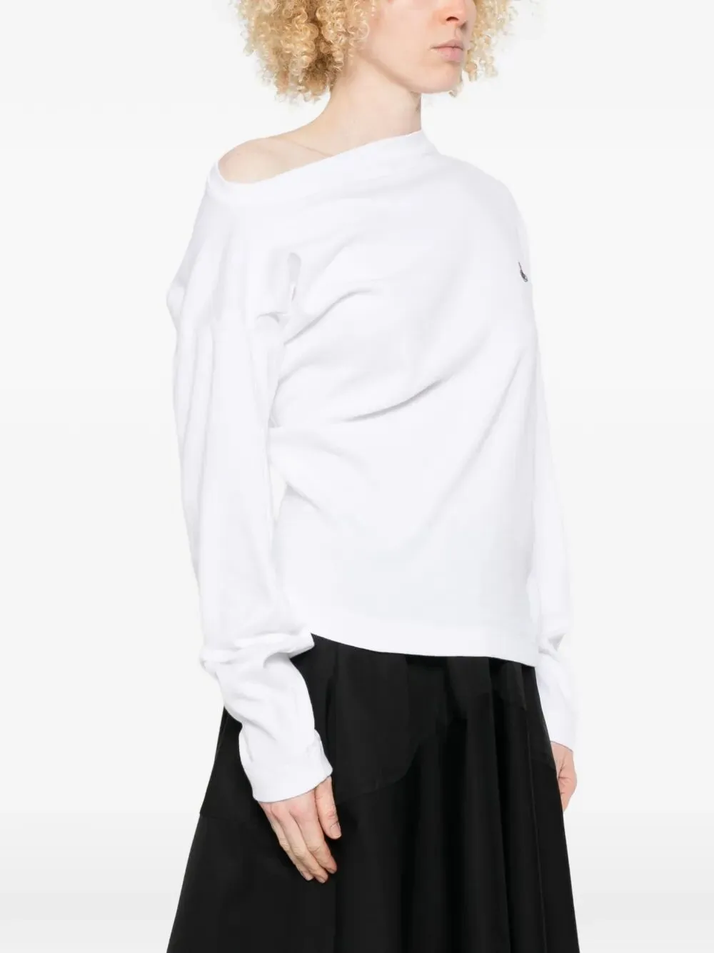 Ls Hebo Asymmetric Neck Top sold by Wanan Luxury product image thumbnail 4