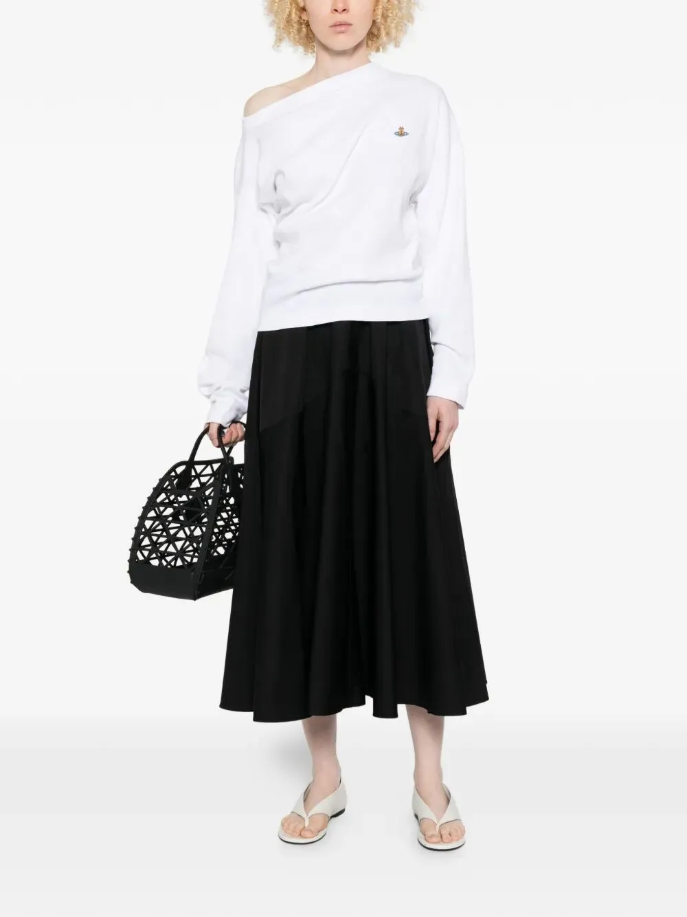 Ls Hebo Asymmetric Neck Top sold by Wanan Luxury product image thumbnail 2