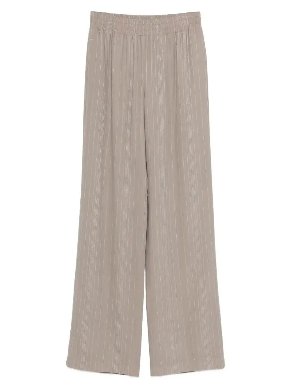 Pinstripe Motif And Elasticated Waist Wool Blend Pants sold by Wanan Luxury