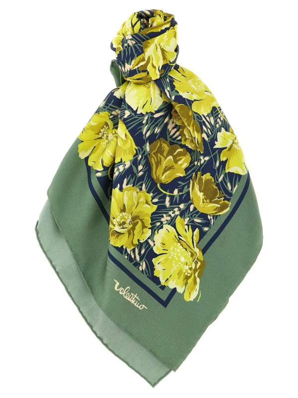 AprèS L Scarves And Foulards Green made by Valentino Garavani