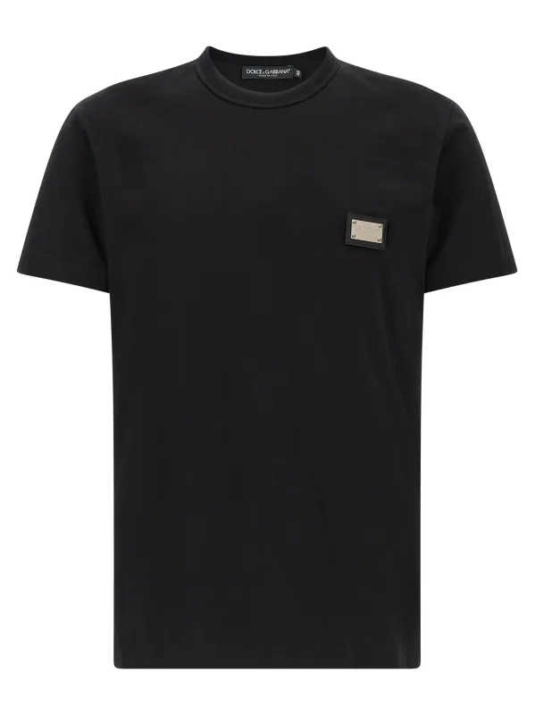 Logo Plate T-Shirt Black sold by Wanan Luxury
