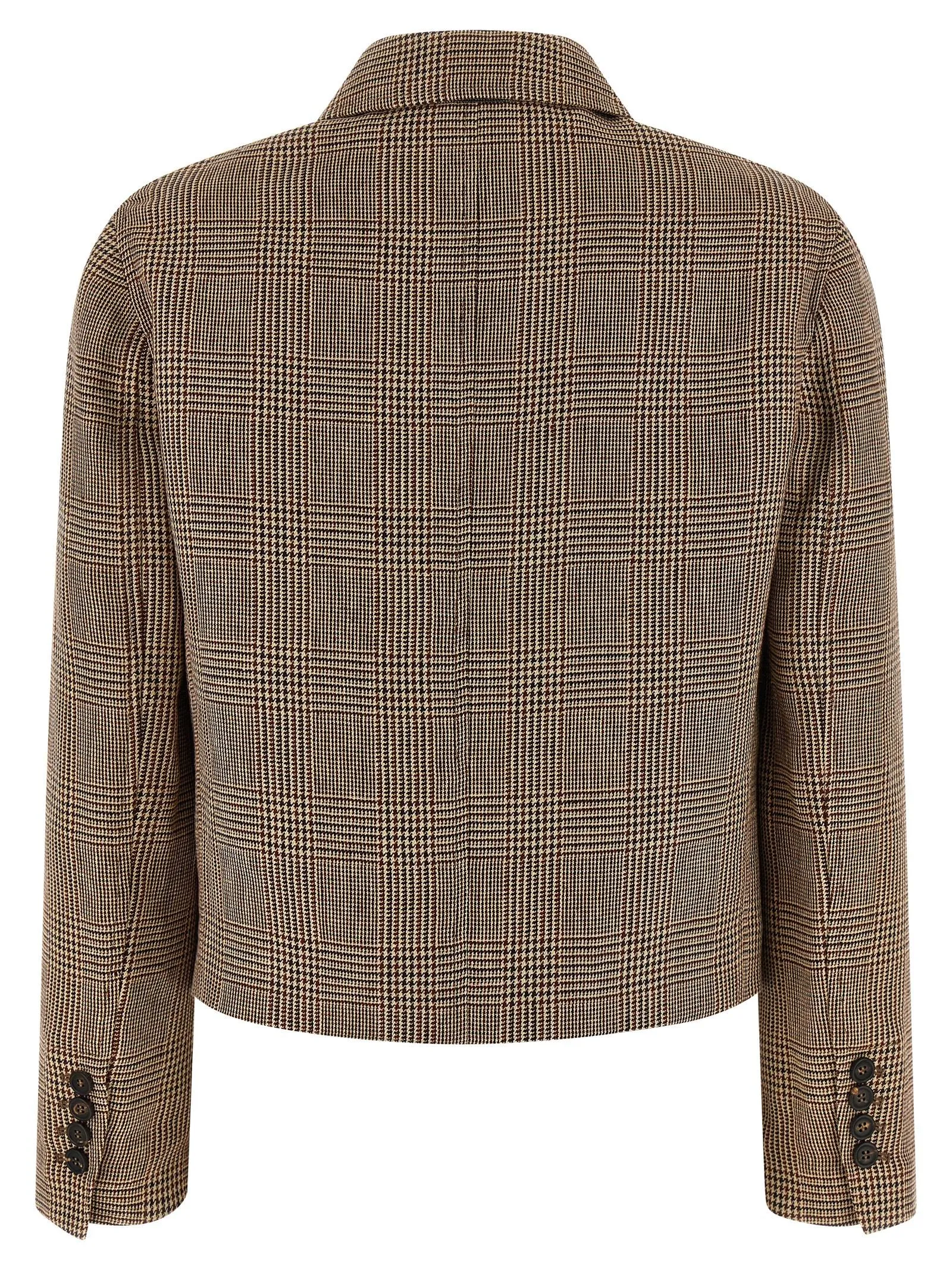 Prince Of Wales Jacket Puffer Jackets Brown sold by Wanan Luxury product image thumbnail 2