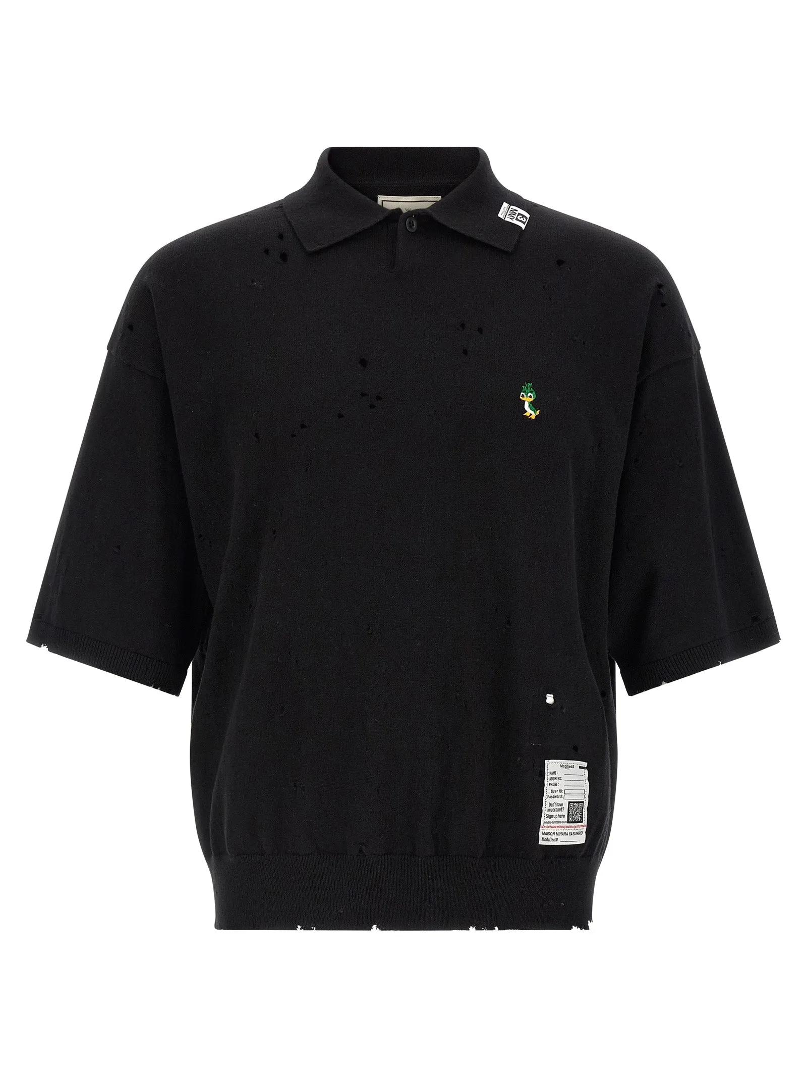 Embroidery Shirt Polo Black sold by Wanan Luxury