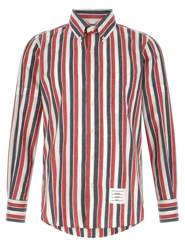 Madras Cotton Shirt Shirt And Blouse Multicolor made by Thom Browne