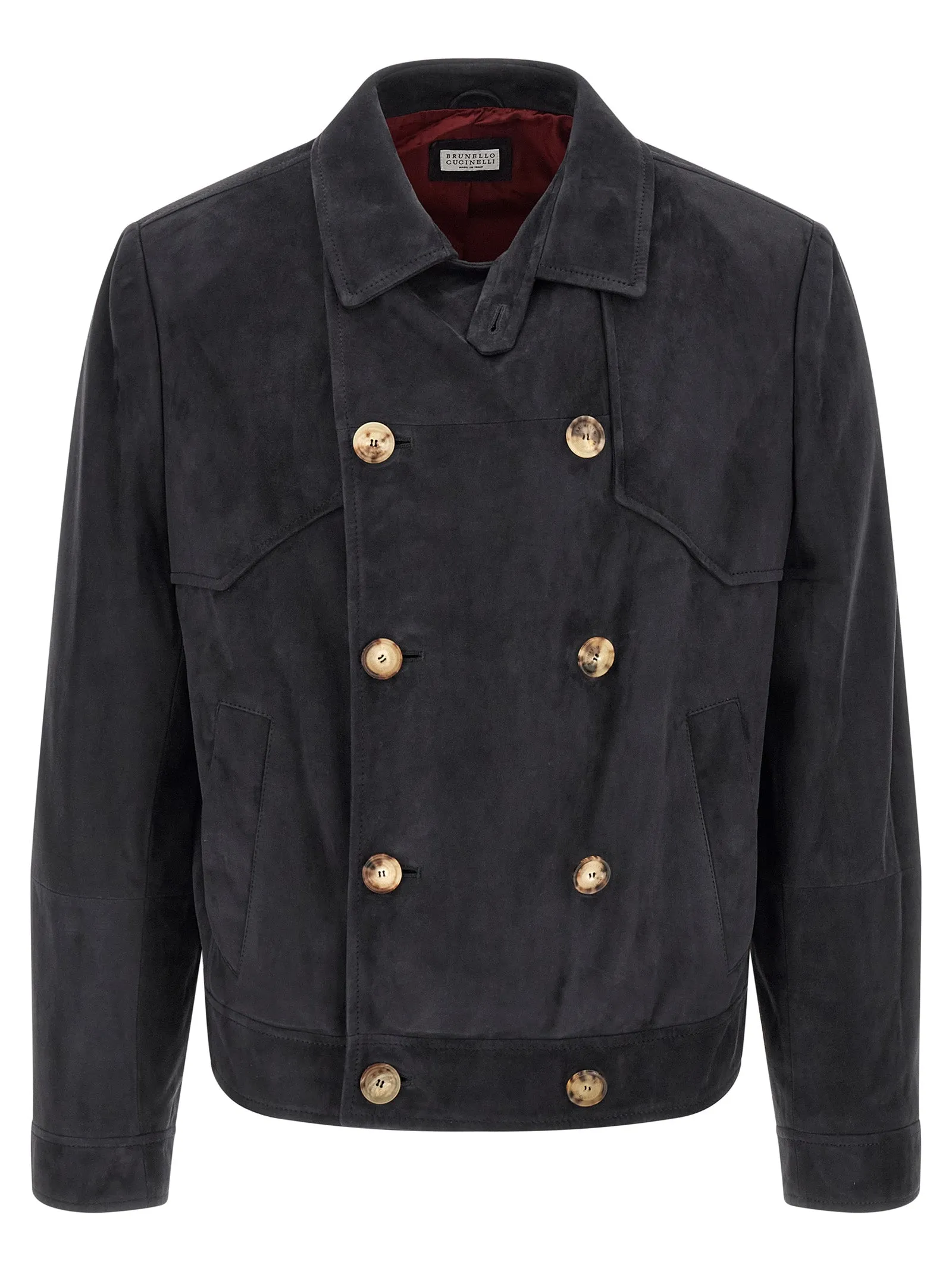 Suede Jacket Puffer Jackets Blue sold by Wanan Luxury