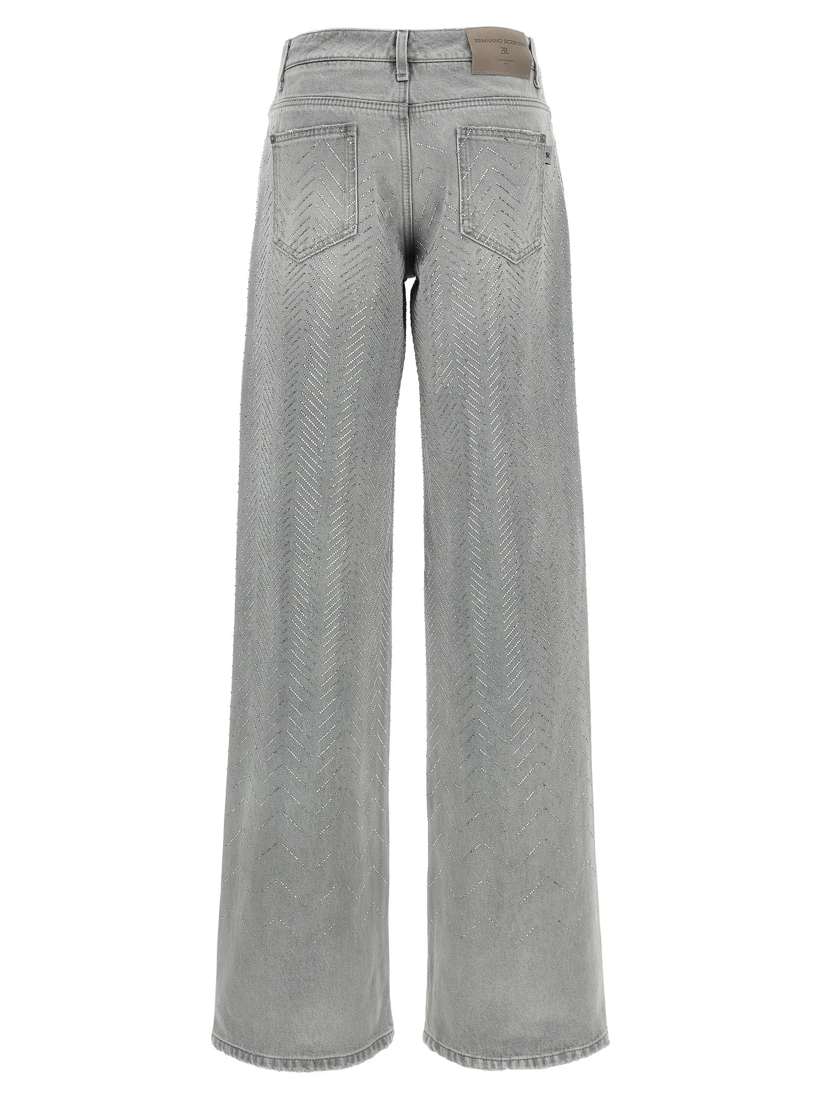 Rhinestone Jeans Gray sold by Wanan Luxury product image thumbnail 2