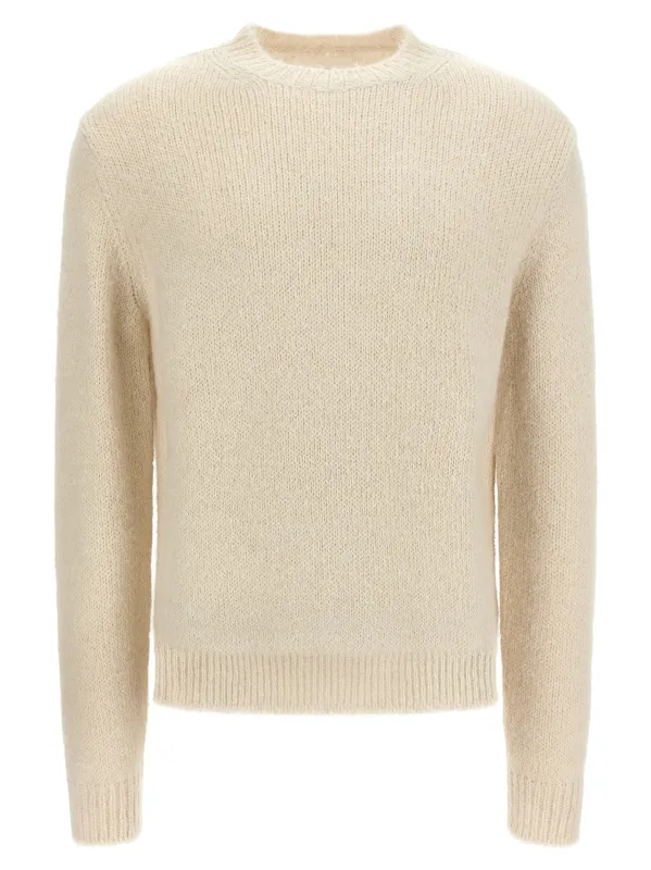 Alpaca Wool Sweater Sweaters And Cardigans White made by Jil Sander