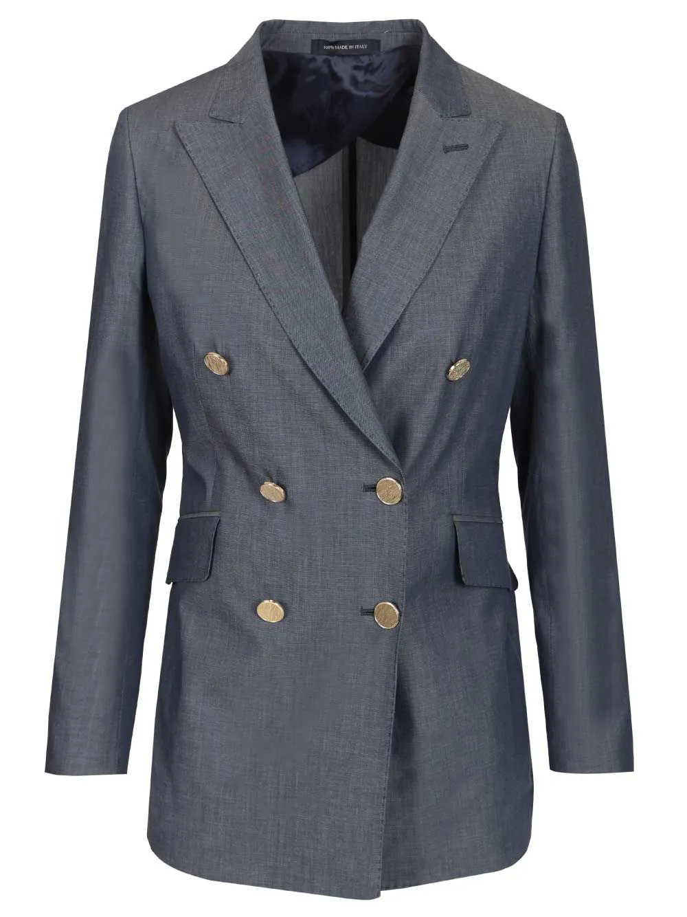 Double-Breasted Blazer Jackets Blue sold by Wanan Luxury