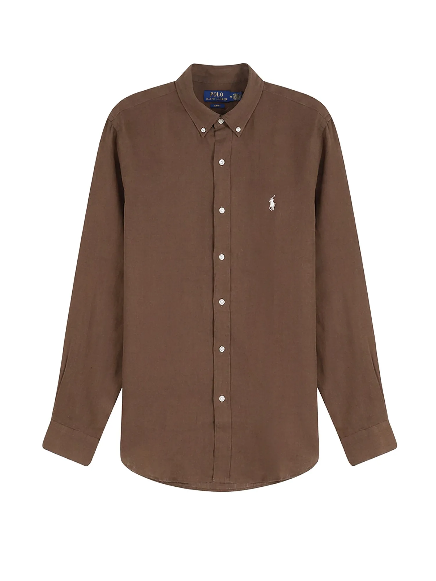 Linen Shirt With Logo Embroidery sold by Wanan Luxury
