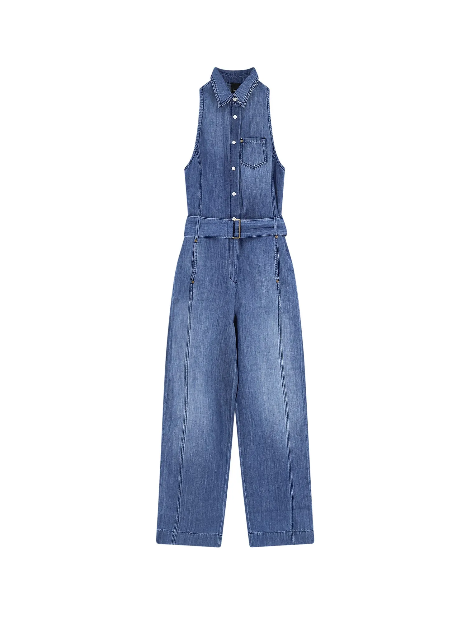 Visione Light Denim Jumpsuit sold by Wanan Luxury