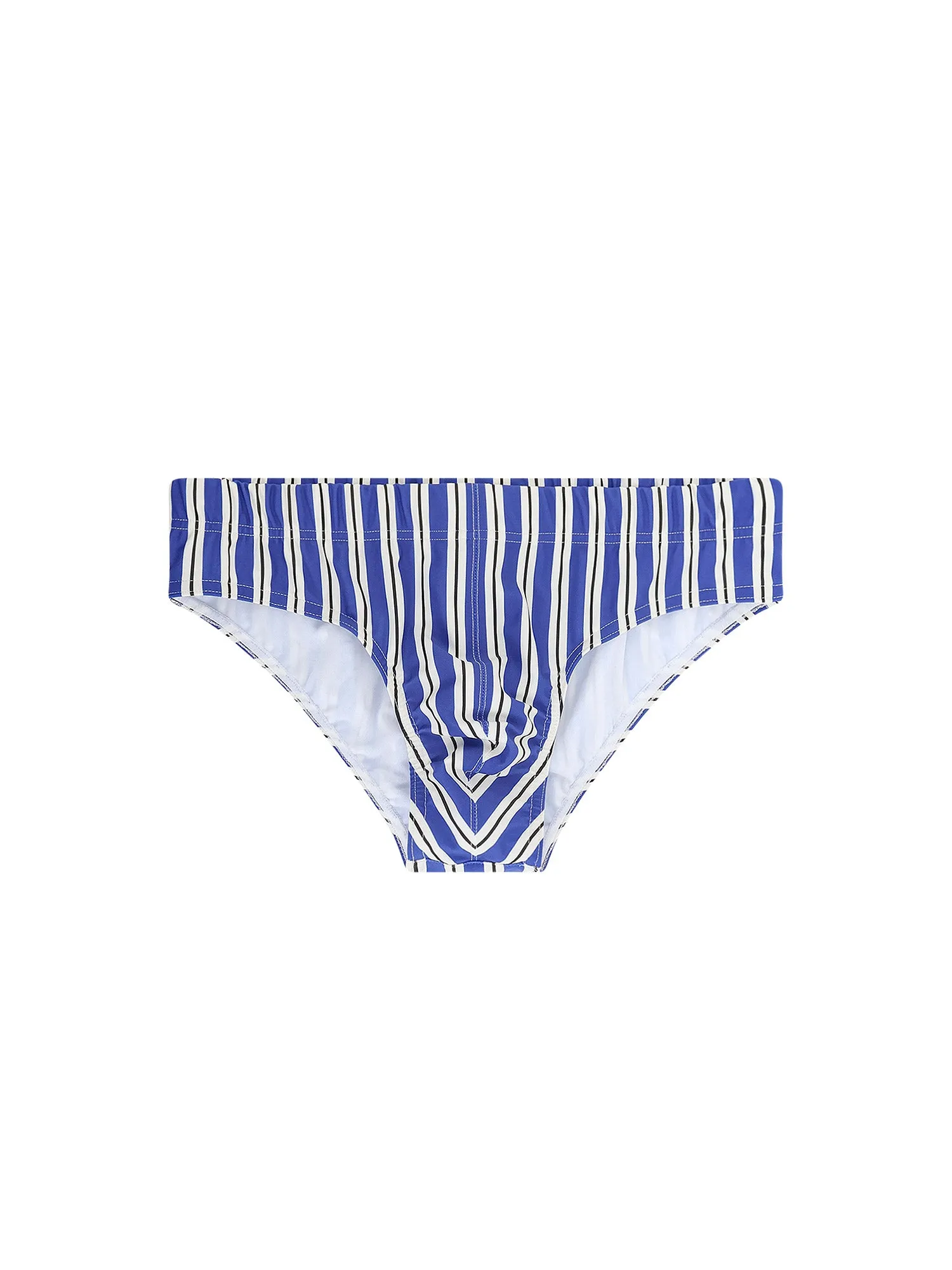 Nylon Swim Briefs With Striped Pattern sold by Wanan Luxury