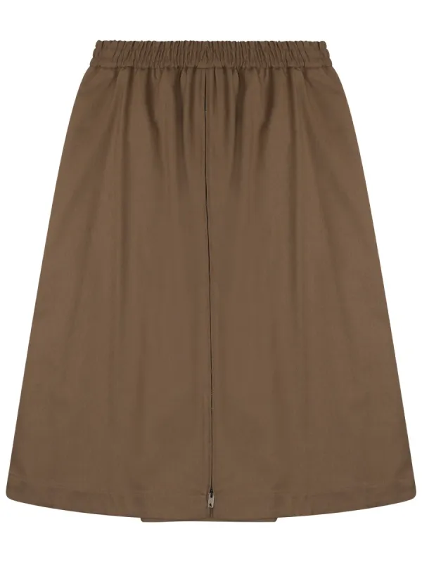 Midi Skirt With Front Zipper made by Golden Goose