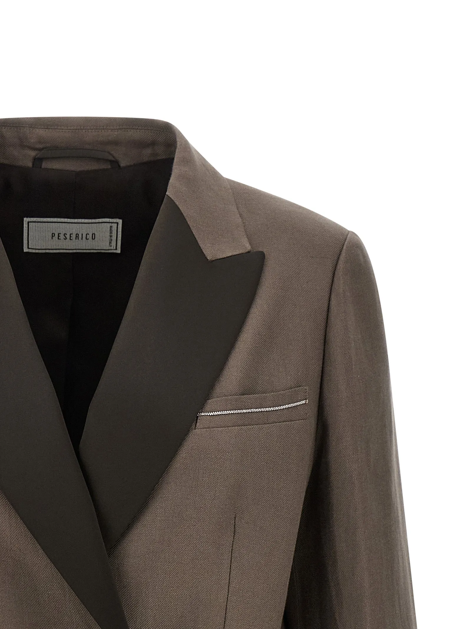 Satin Linen Blazer Blazers Brown sold by Wanan Luxury product image thumbnail 3