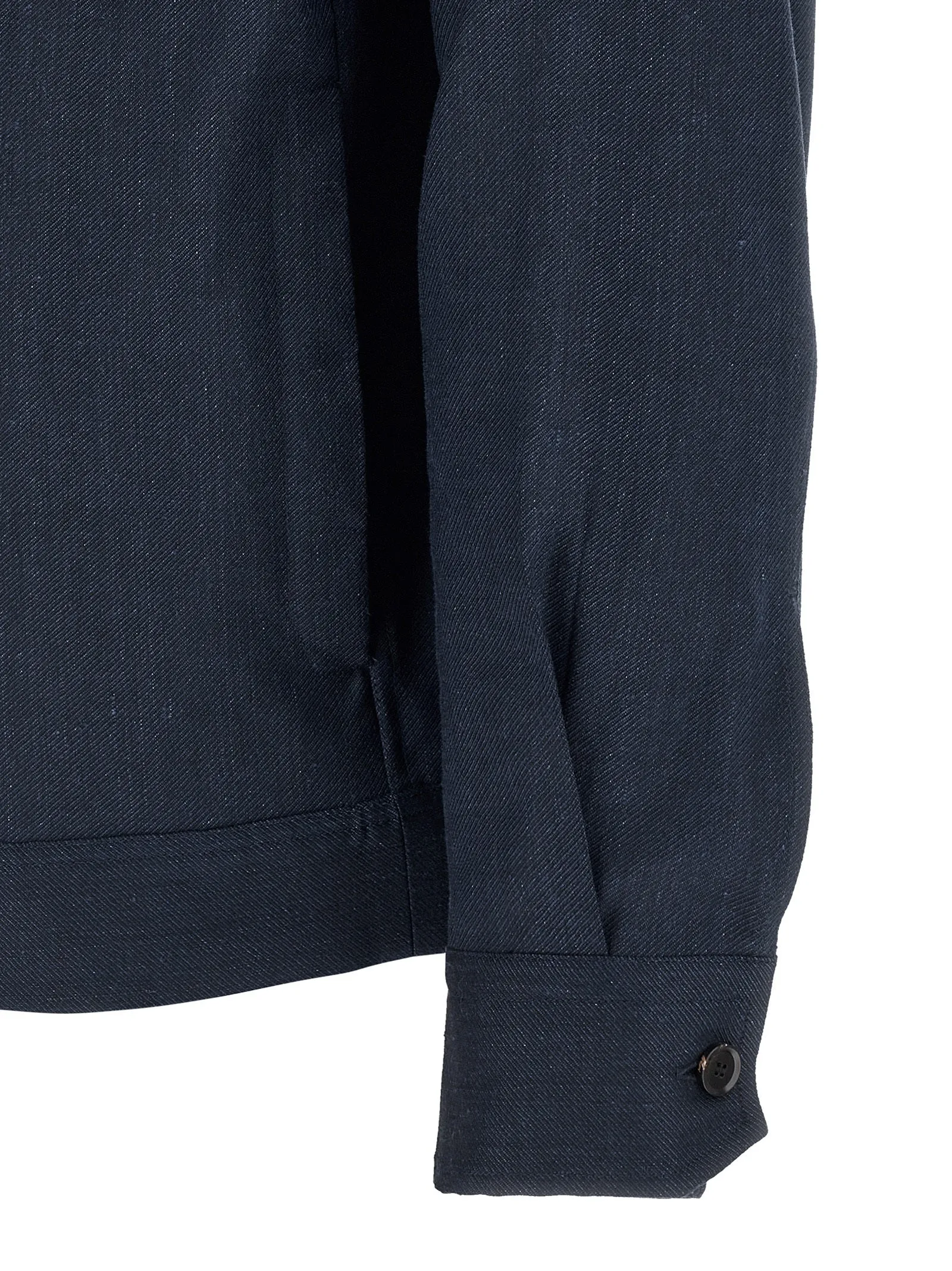 Linen Wool Blouson Puffer Jackets Blue sold by Wanan Luxury product image thumbnail 4
