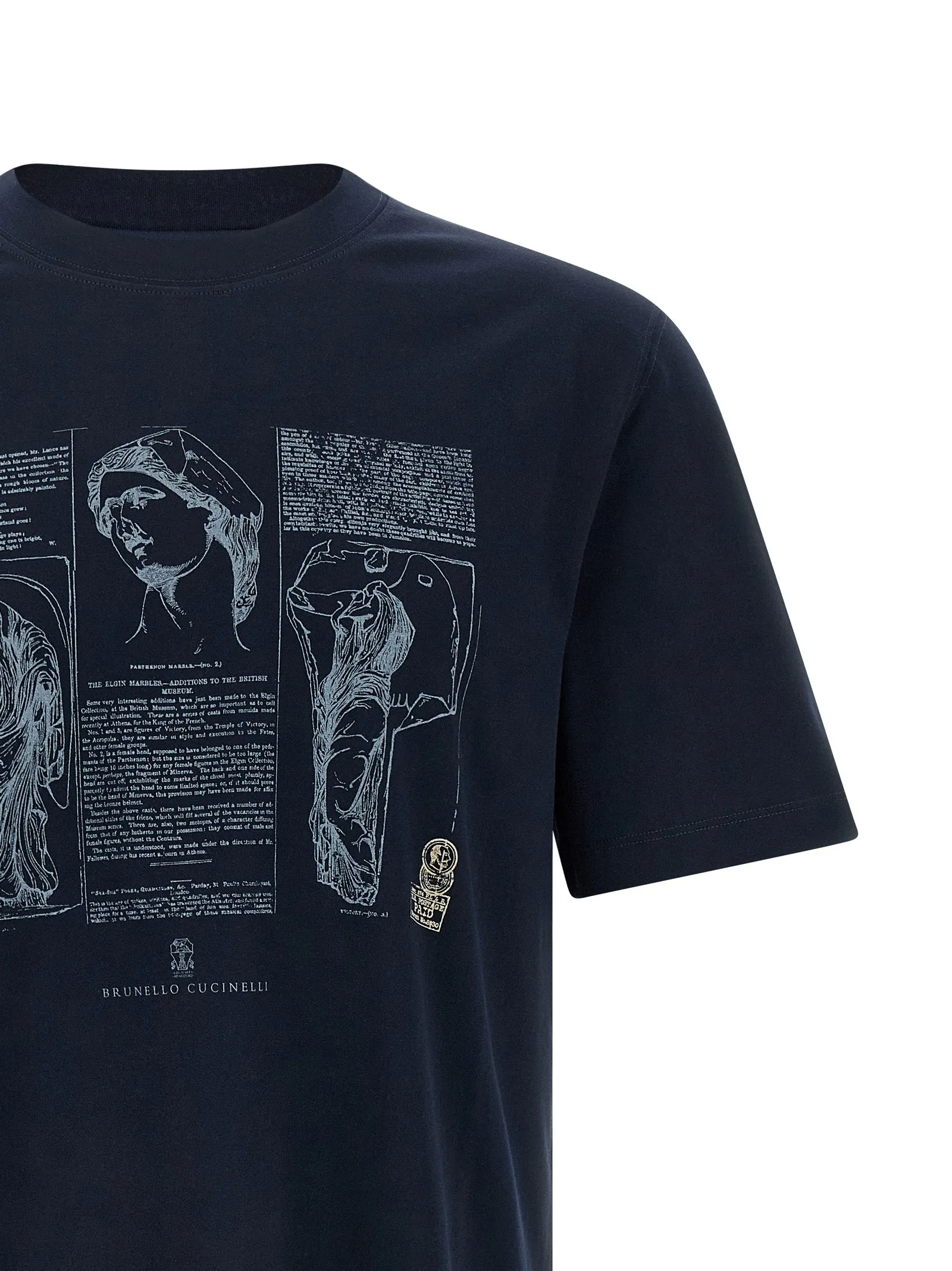 Printed T-Shirt Blue sold by Wanan Luxury product image thumbnail 3