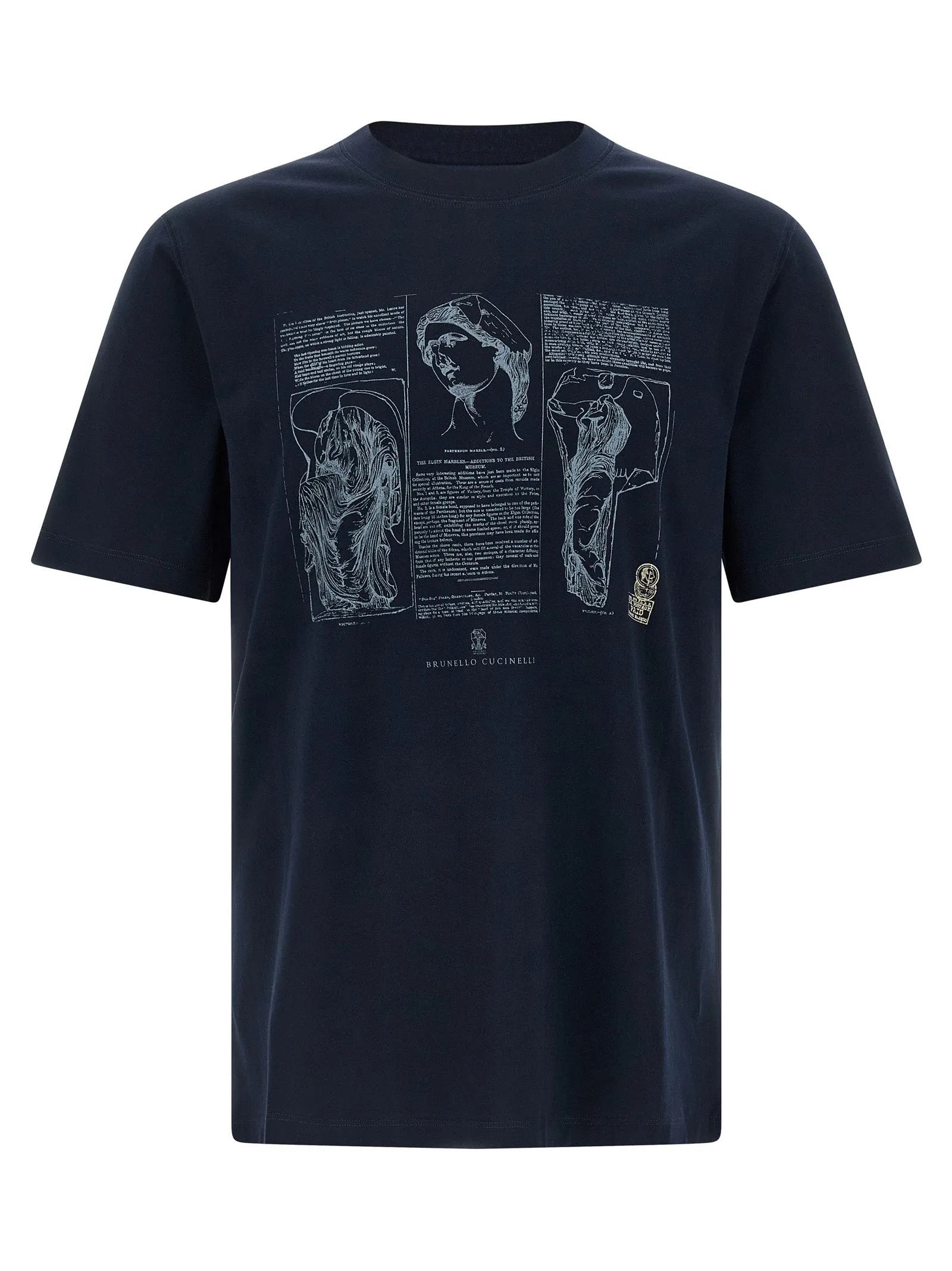 Printed T-Shirt Blue sold by Wanan Luxury