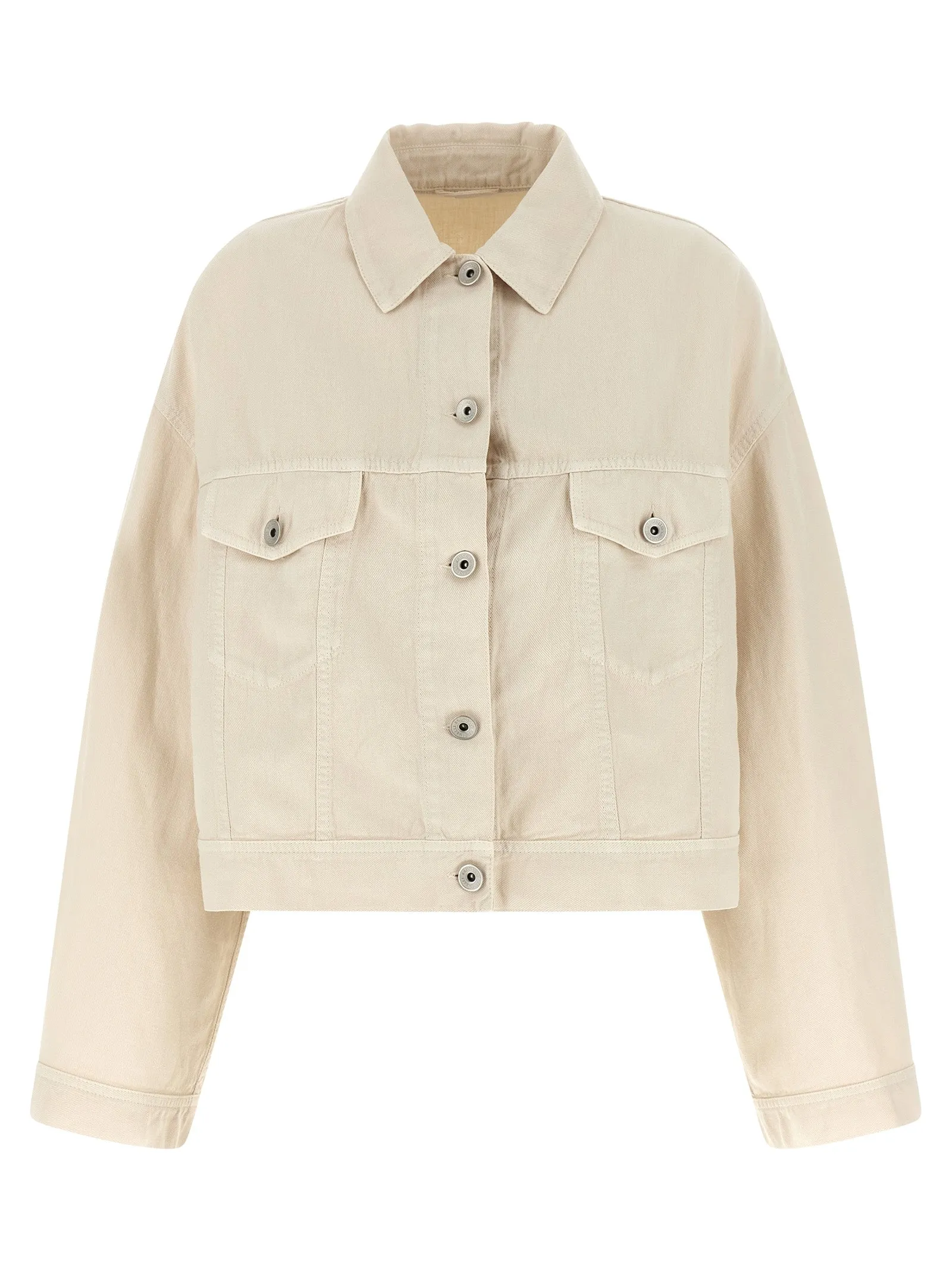 Linen Cotton Jacket Puffer Jackets Beige sold by Wanan Luxury