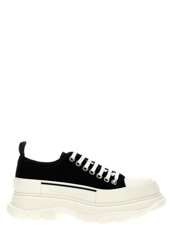 Canvas Sack Sneakers White/Black made by Alexander McQueen