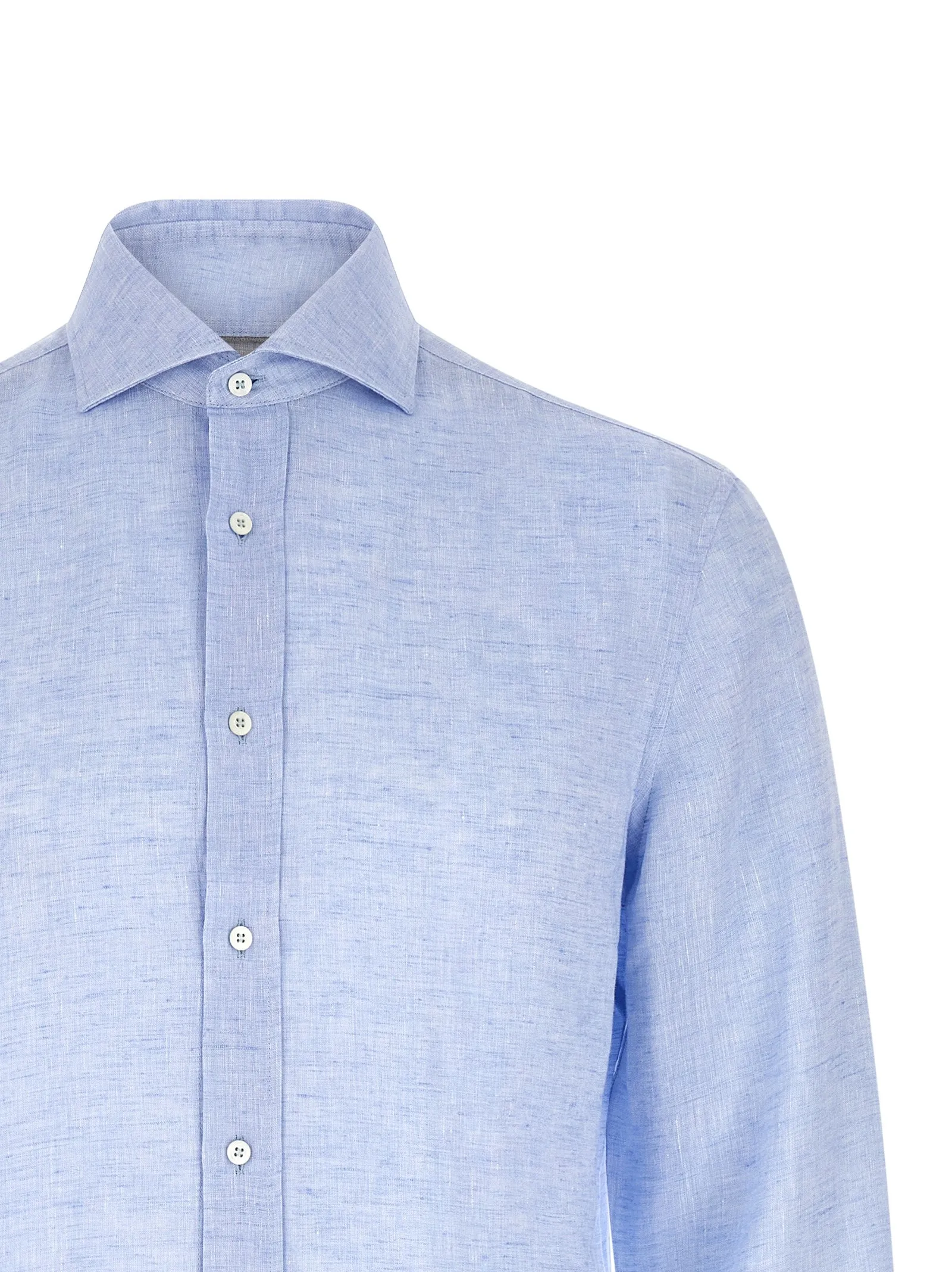 Linen Shirt Shirt And Blouse Light Blue sold by Wanan Luxury product image thumbnail 3