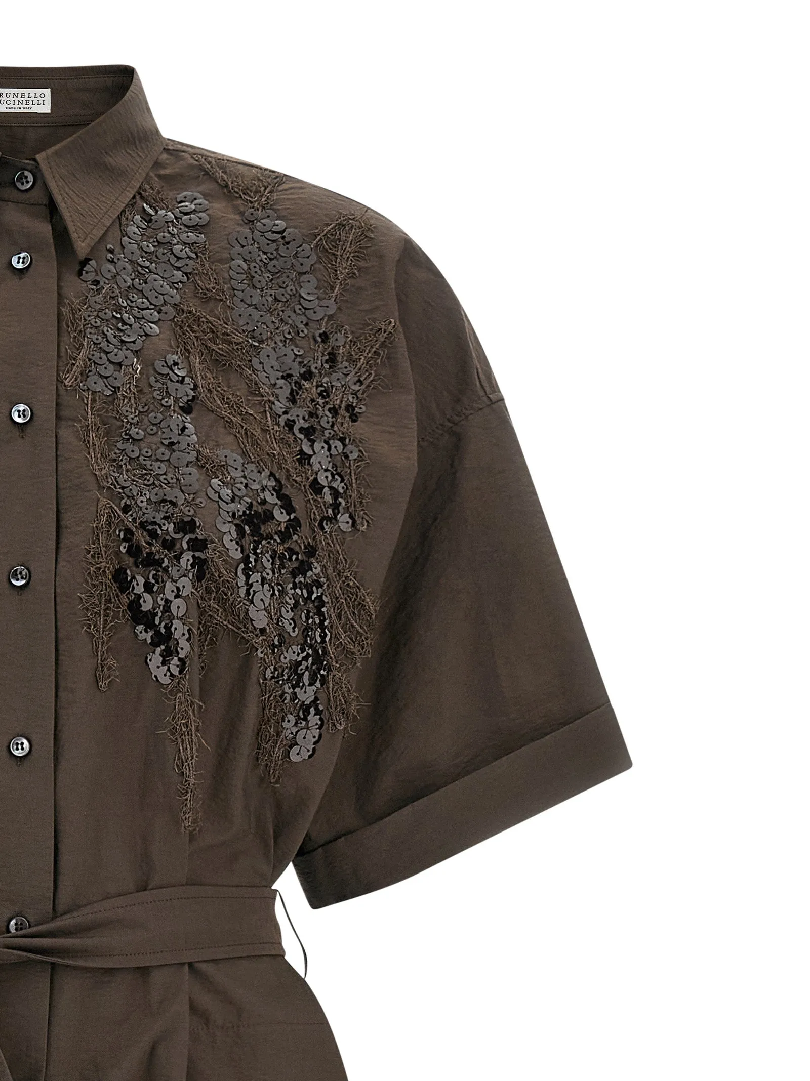 Dazzling Seabed Embroidery Dresses Brown sold by Wanan Luxury product image thumbnail 3