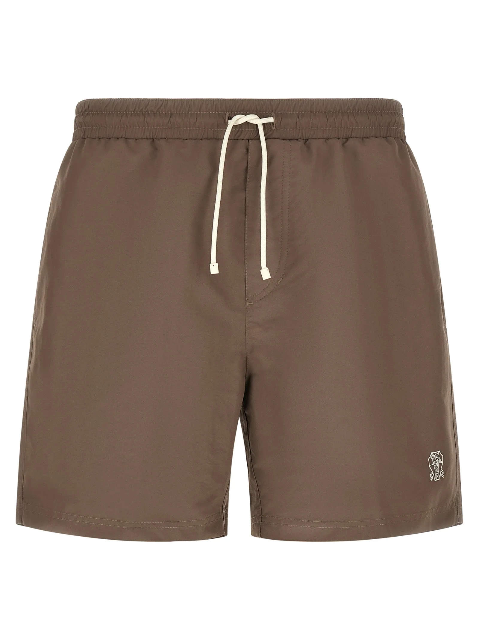 Logo Embroidery Swimsuit Beachwear Brown sold by Wanan Luxury