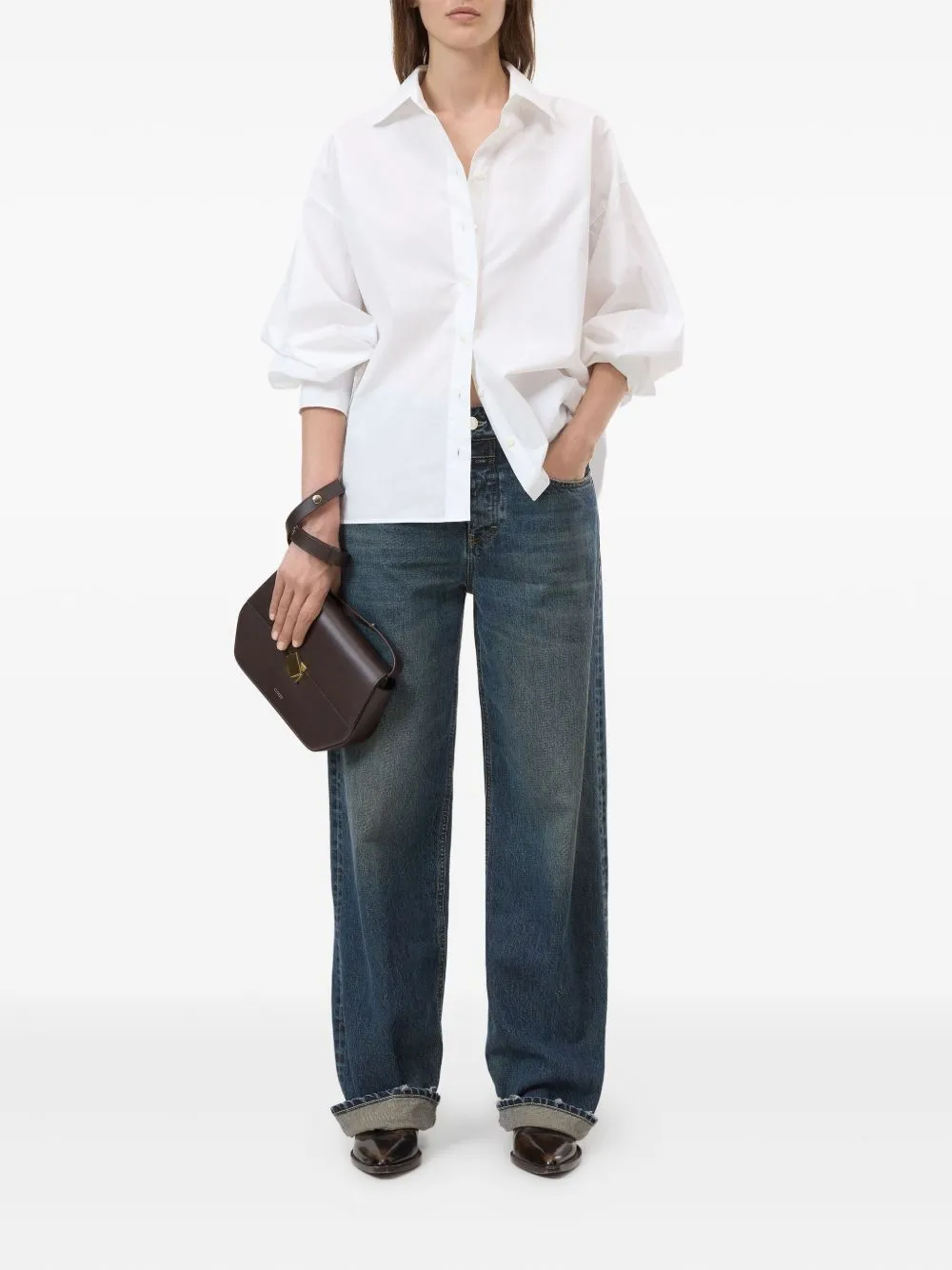 Linen Cape Shirt sold by Wanan Luxury product image thumbnail 5