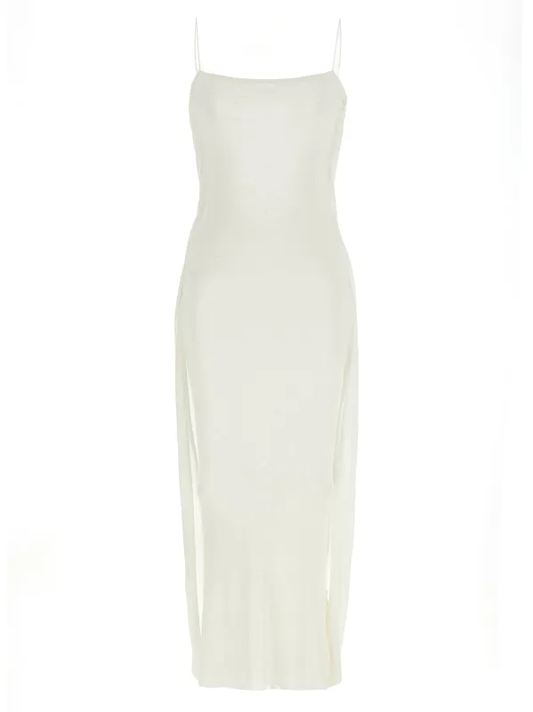 La Robe Maille Plumetis Dresses White made by Jacquemus