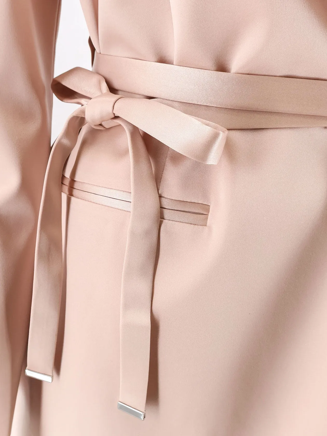 Rapa Satin Blazer With Belt sold by Wanan Luxury product image thumbnail 3