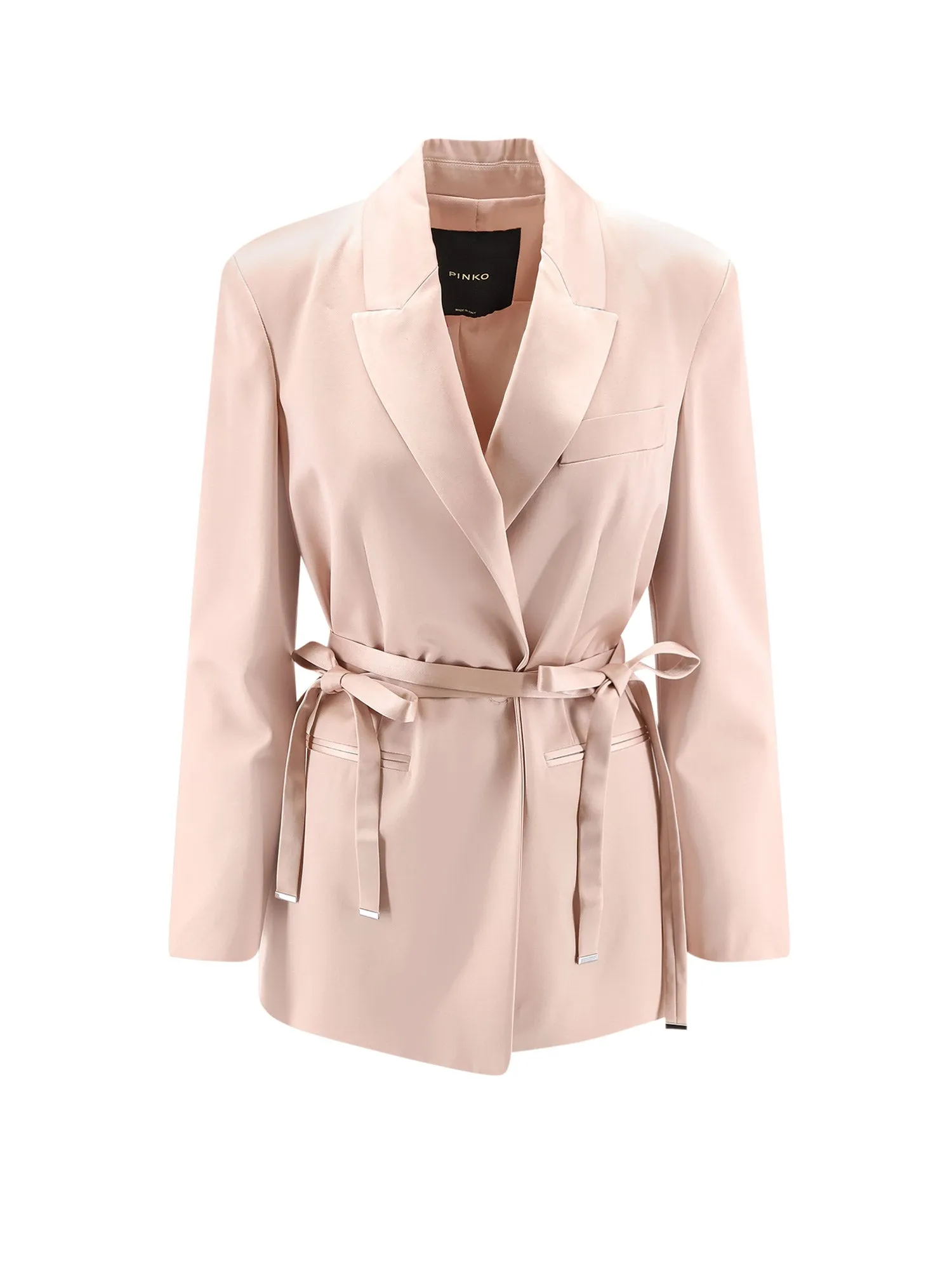 Rapa Satin Blazer With Belt sold by Wanan Luxury