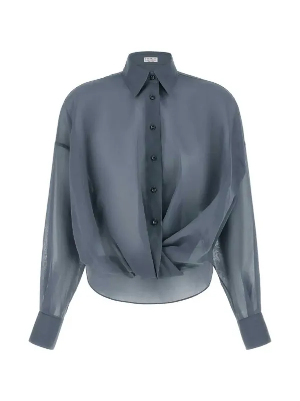 Monili Taffeta Shirt made by Brunello Cucinelli
