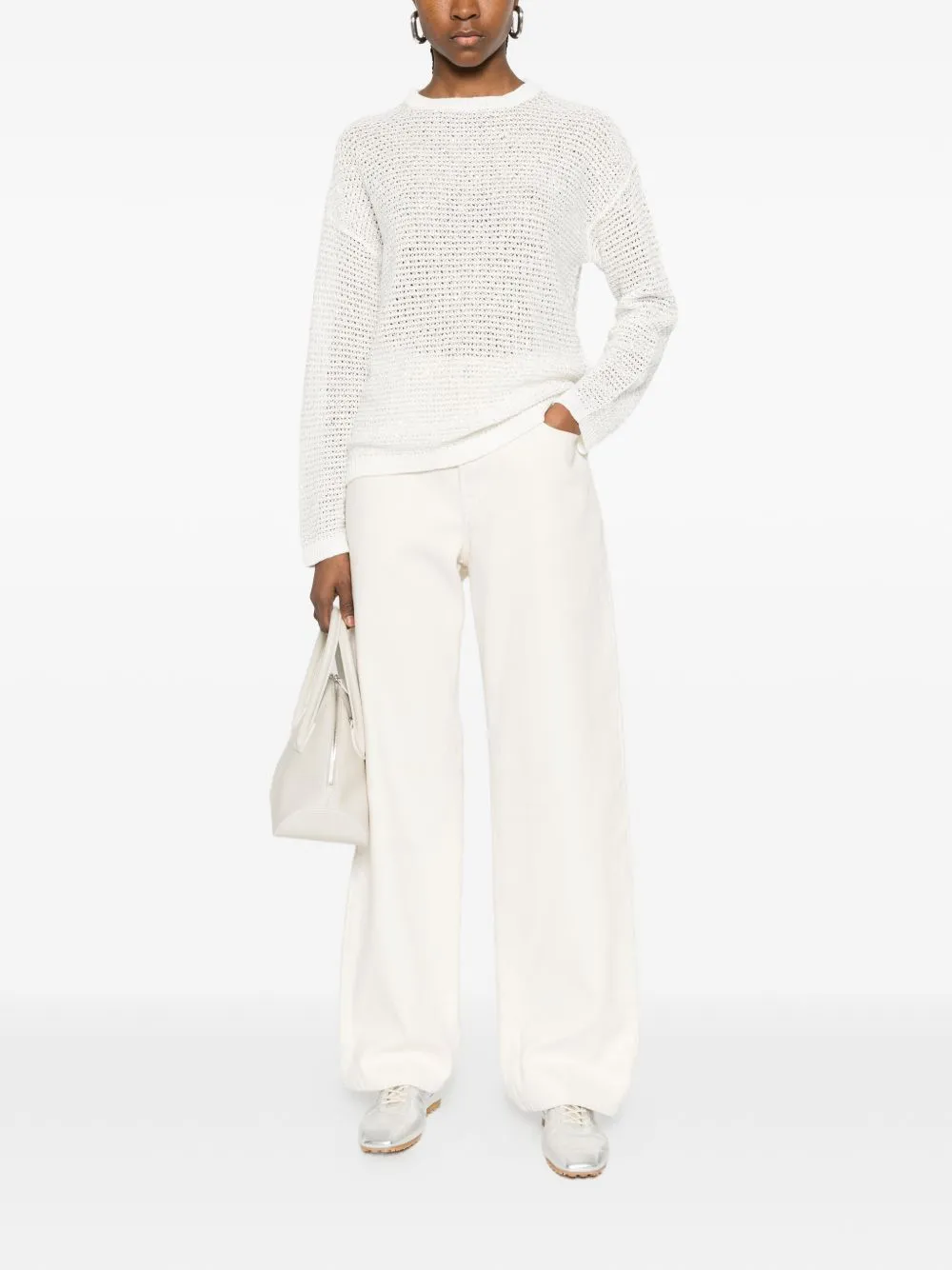 Cotton Crewneck Sweater sold by Wanan Luxury product image thumbnail 2