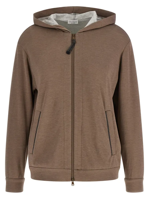 Monile Hoodie Sweatshirt Brown sold by Wanan Luxury